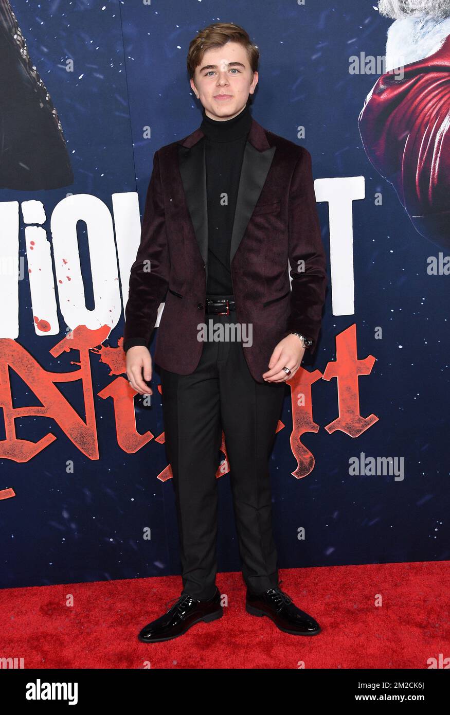 Canadian actor Alexander Elliot arriving to the ‘Violent Night’ Los