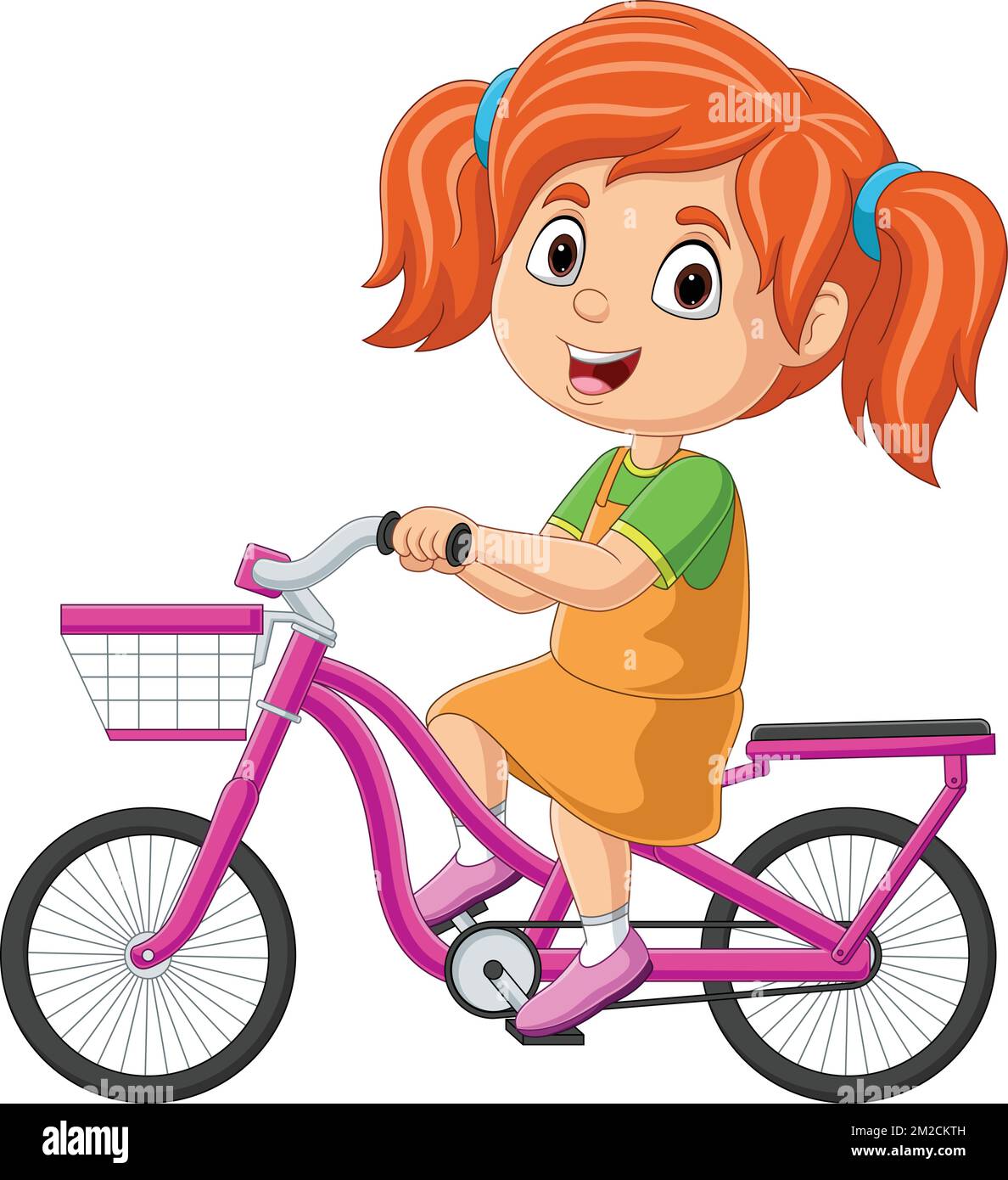 girl riding tricycle