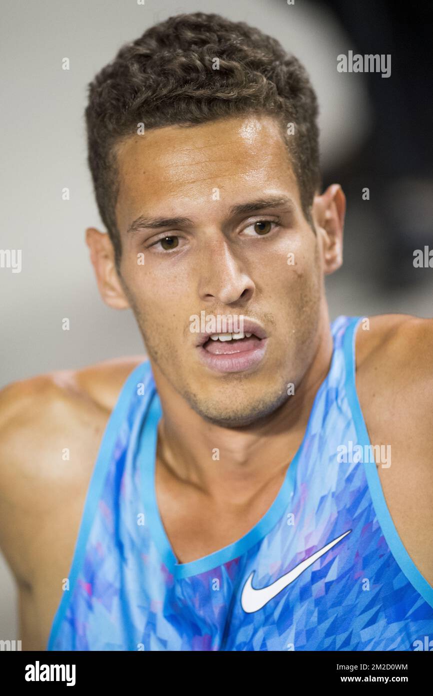 Belgian Dylan Borlee pictured after the men's 400m the IFAM Indoor IAAF