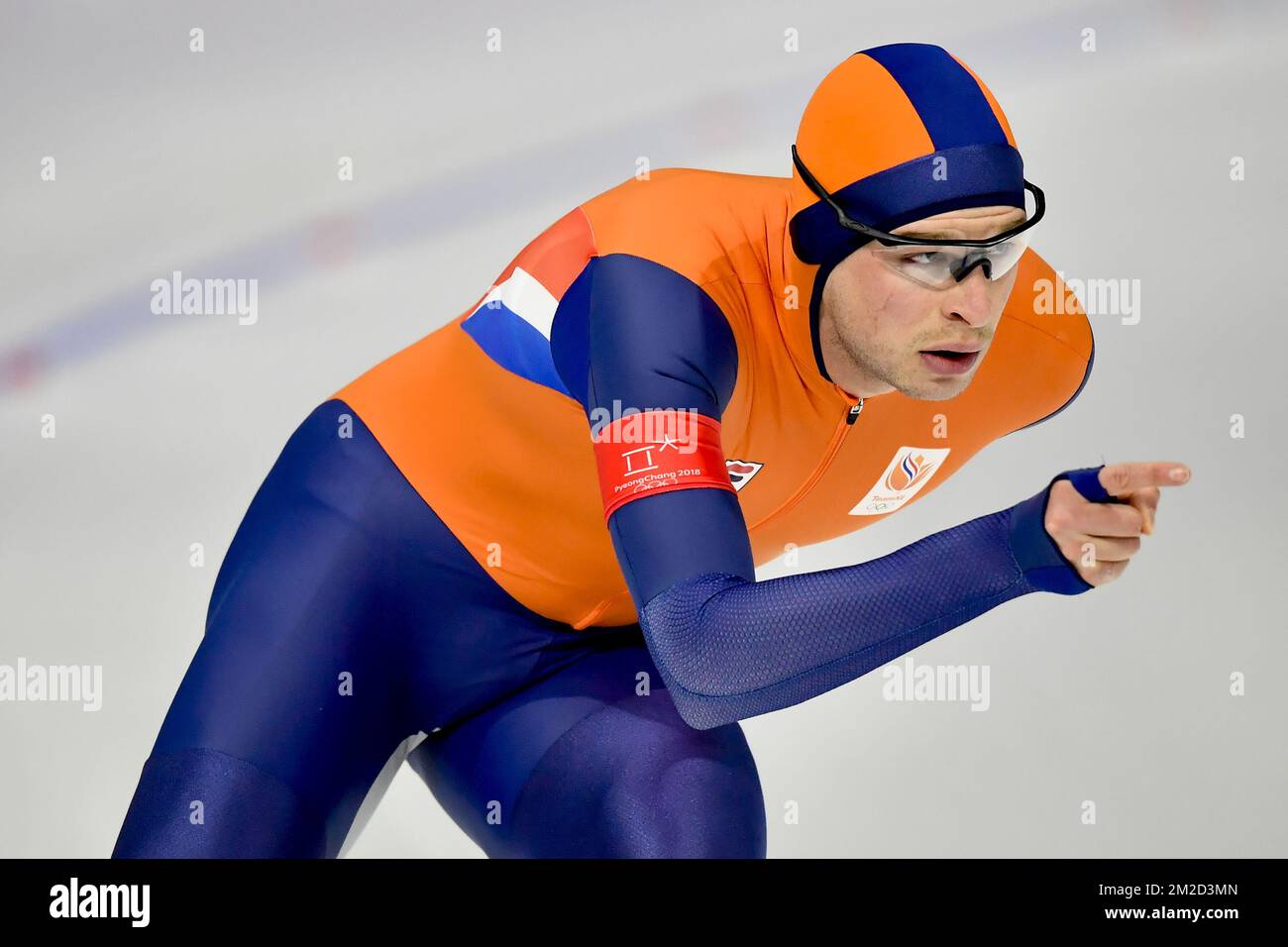 Dutch Sven Kramer pictured during the finals of the Men's 10.000 speed skating event at the XXIII Olympic Winter Games, Thursday 15 February 2018, in Pyeongchang, South Korea. The Winter Olympics are taking place from 9 February to 25 February in Pyeongchang County, South Korea. BELGA PHOTO DIRK WAEM Stock Photo