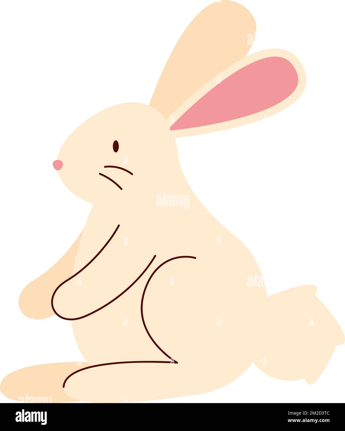 rabbit farm animal cute character Stock Vector Image & Art - Alamy