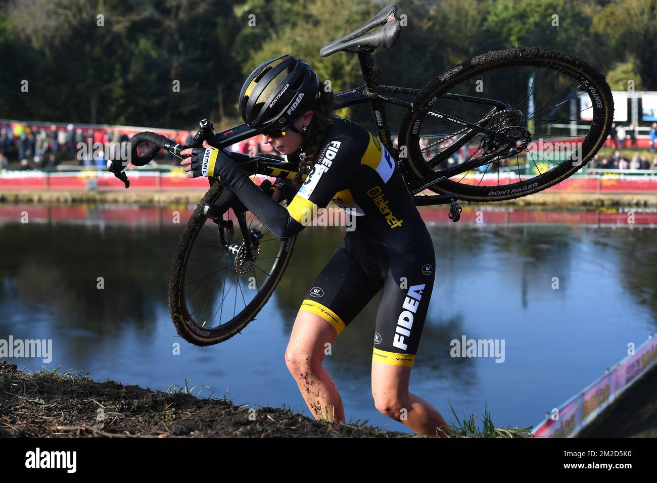 Dutch Fleur Nagengast pictured in action at the women elite race of the ...