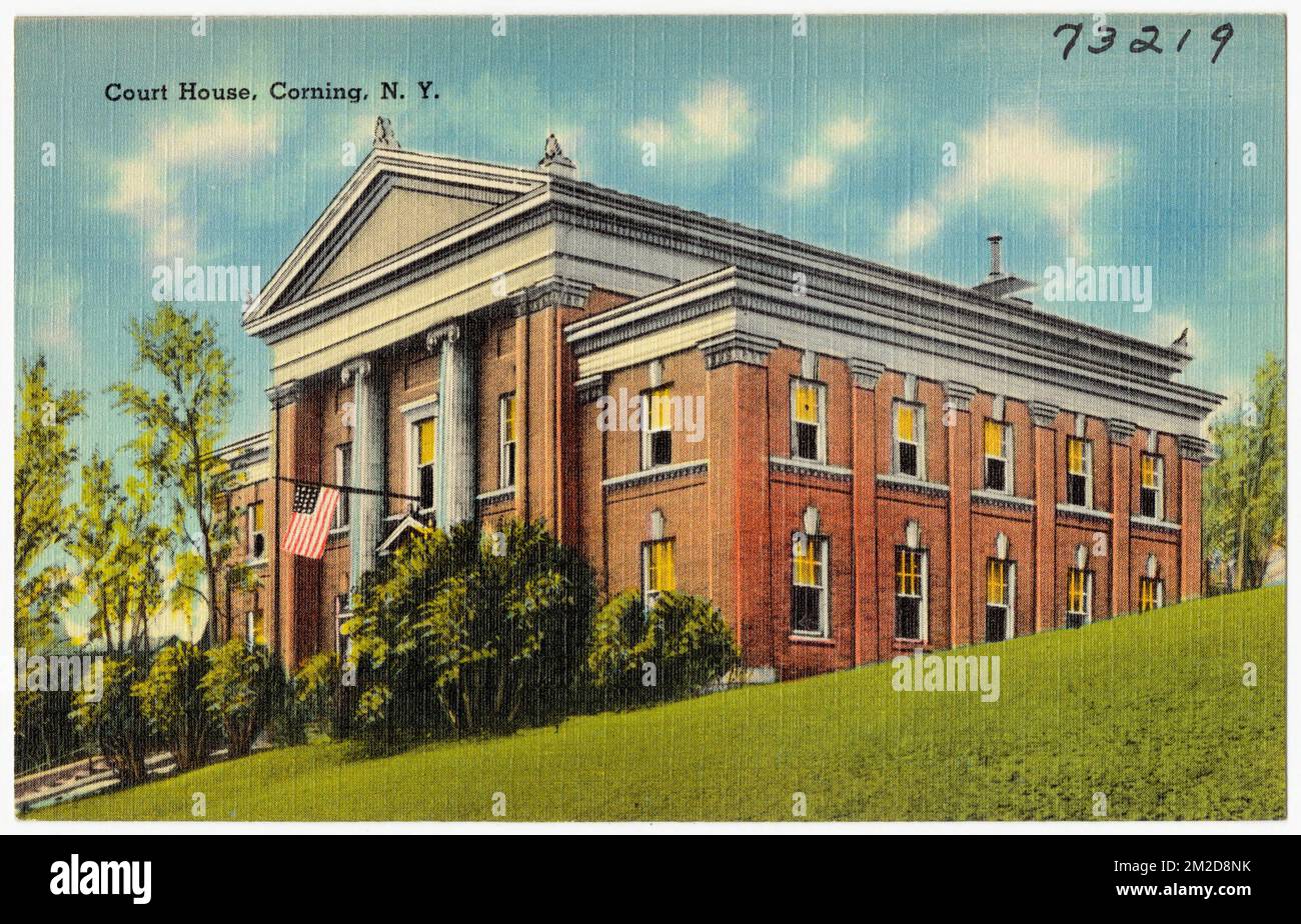 Court house, Corning, N. Y. , Courthouses, Tichnor Brothers Collection
