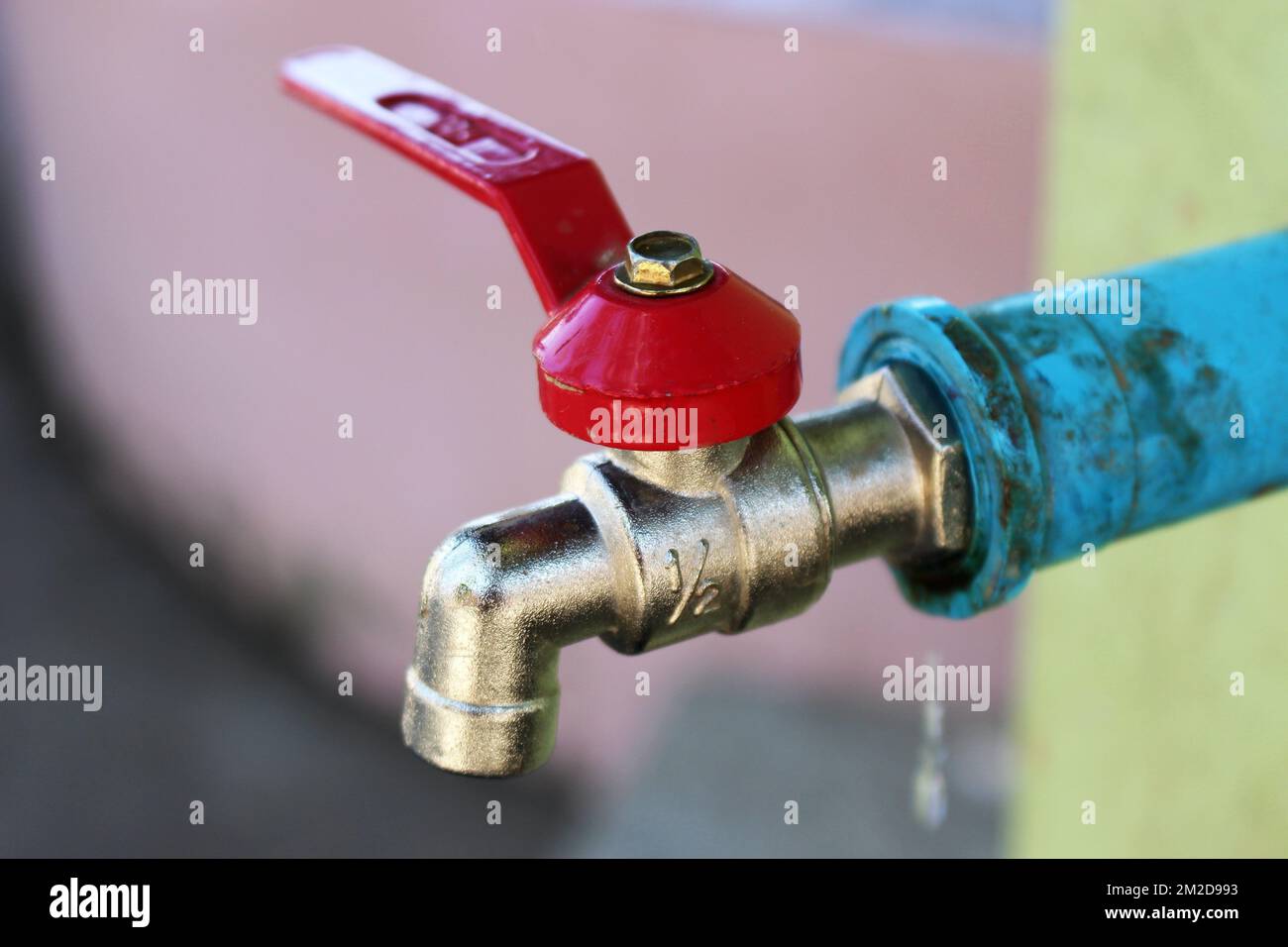 Water leak valve fuite d'eau 26/12/2016 Stock Photo Alamy