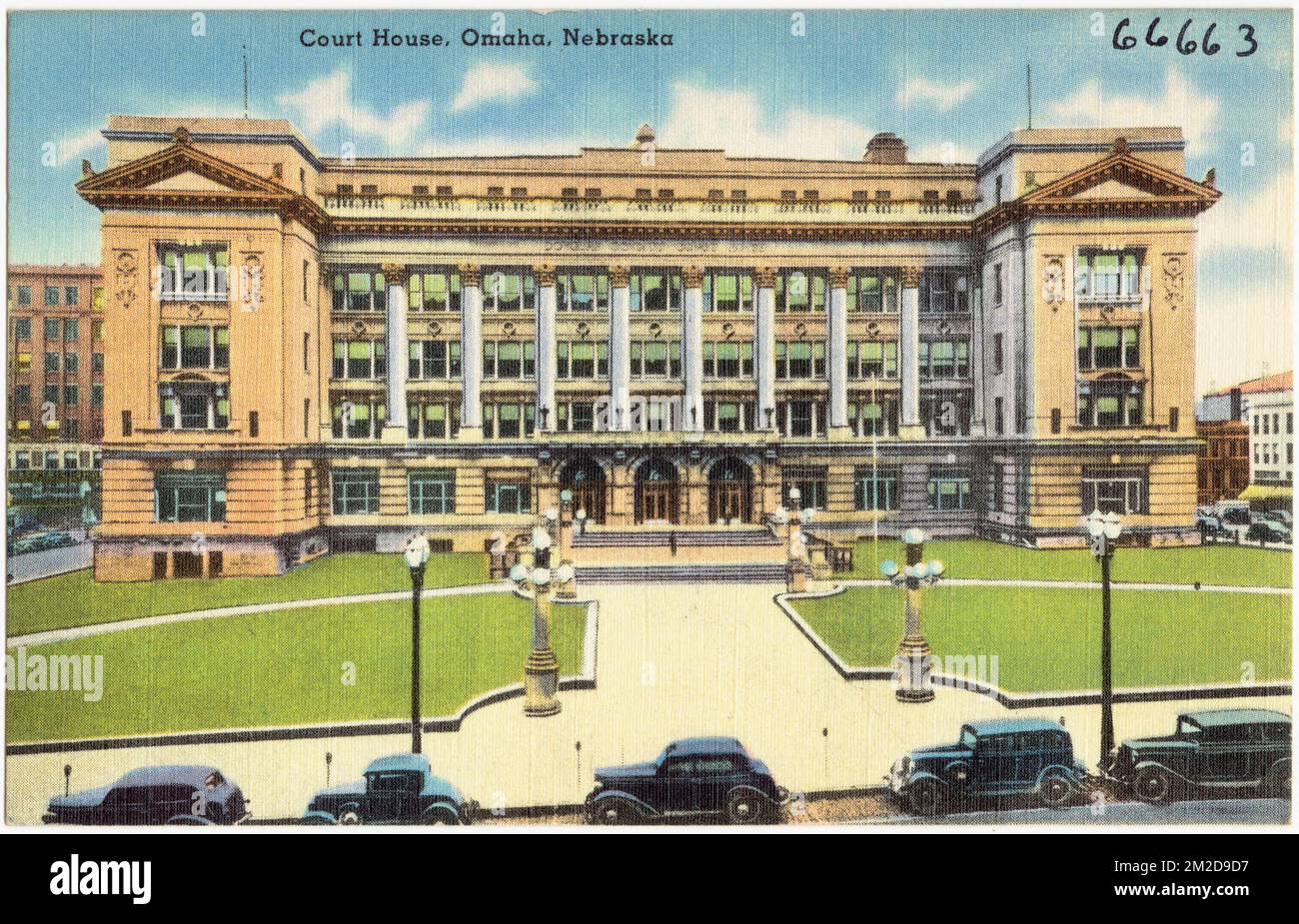 Court house, Omaha, Nebraska , Courthouses, Tichnor Brothers Collection