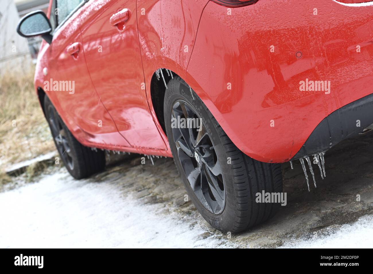 car and snow | Auto et neige 02/03/2018 Stock Photo