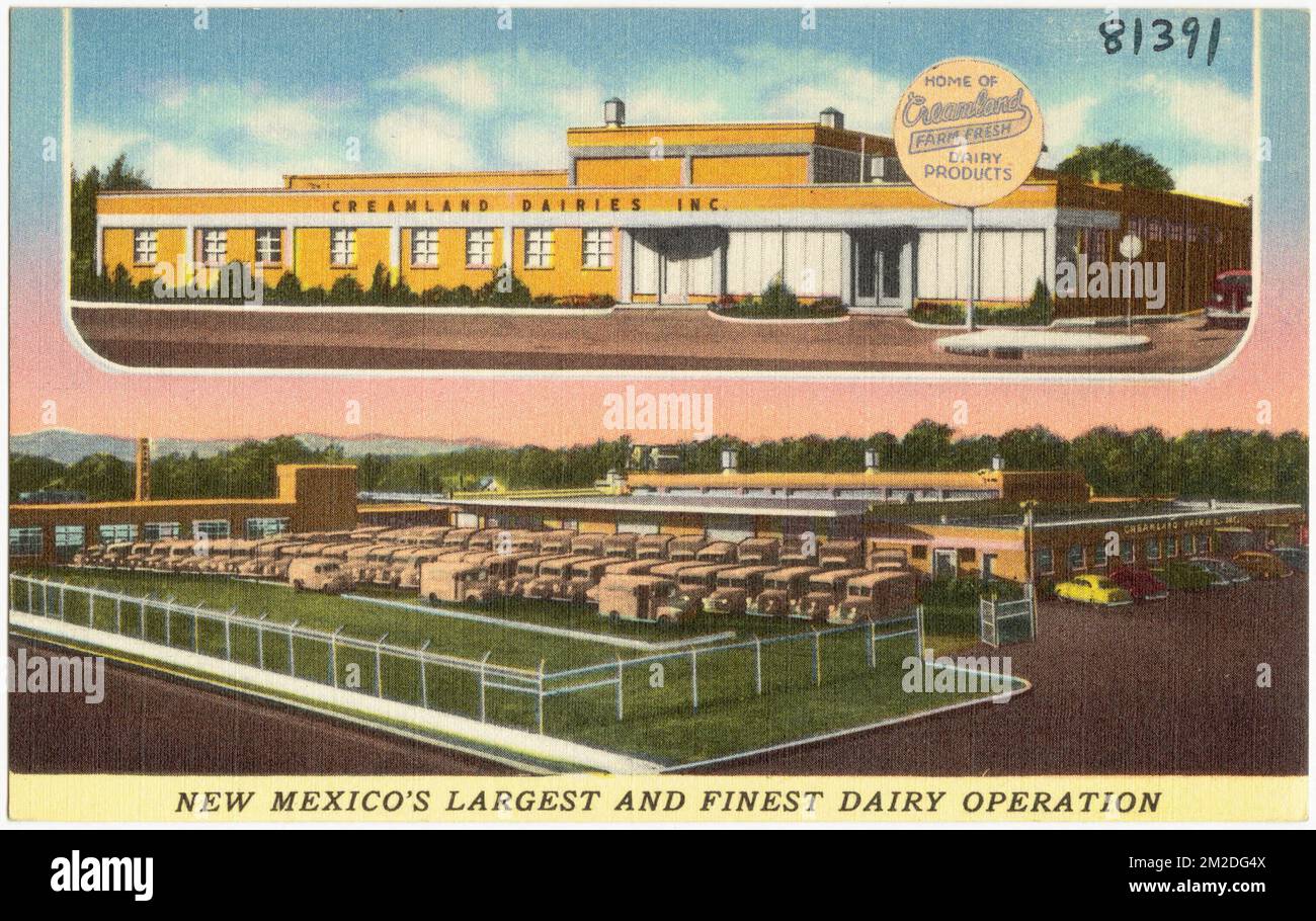 Creamland Dairies Inc., home of Creamland farm fresh dairy products, New Mexico's largest and