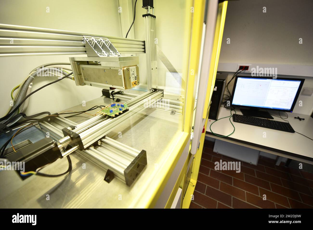 Illustration picture shows the X-ray machine at the new nuclear ...