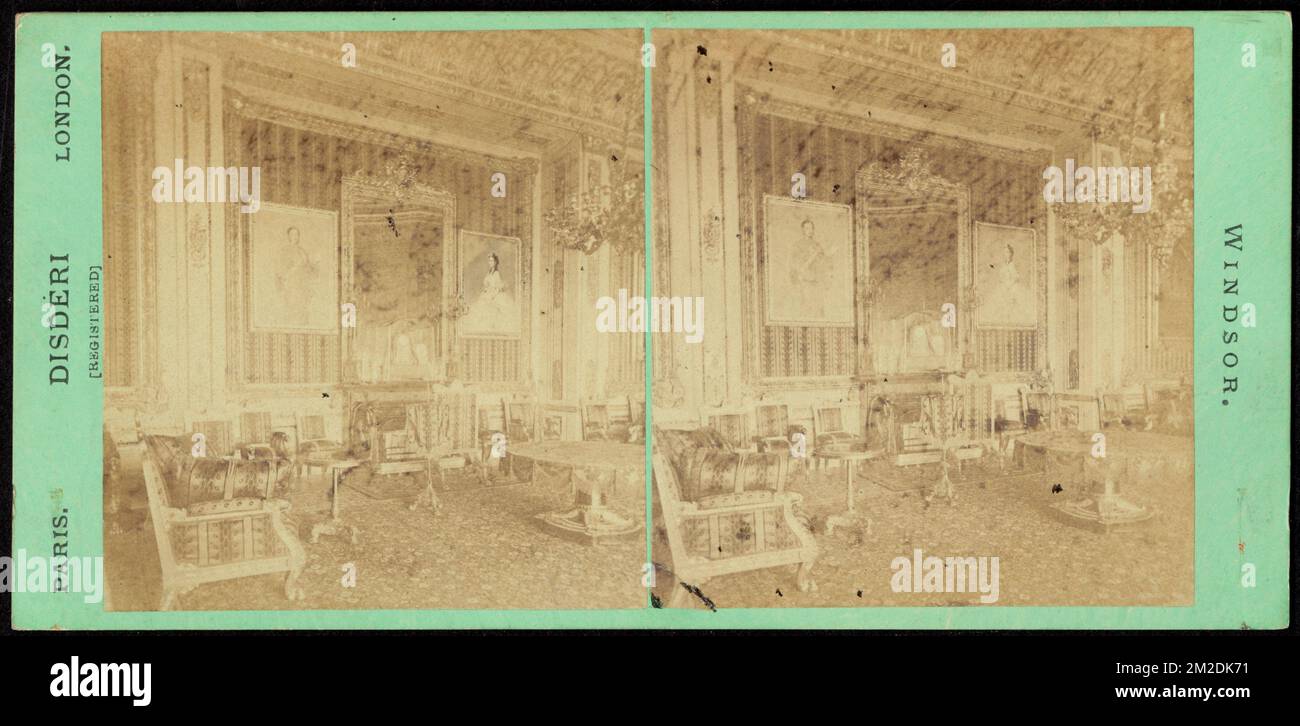 The crimson drawing room portraits of their R.H. the Prince & Princess