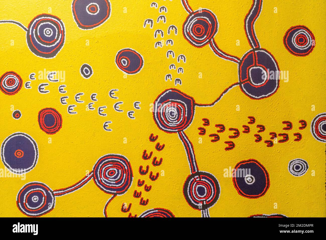 Aboriginal Indigenous Art, Adelaide, Australia Stock Photo Alamy