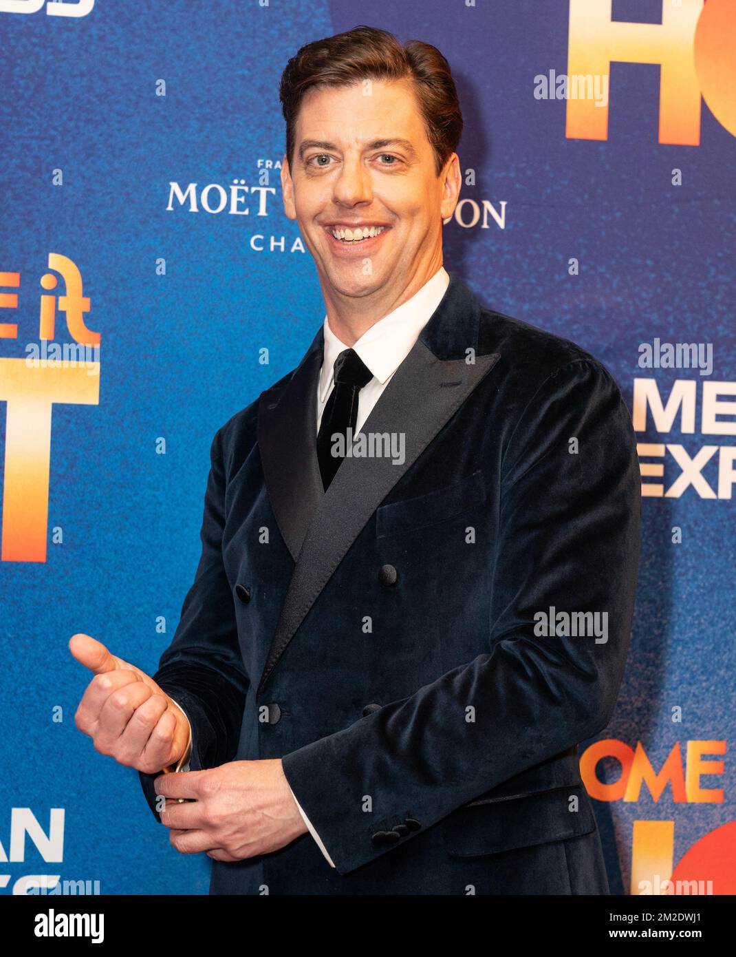 Christian Borle attends opening night for Some Like It Hot on Broadway