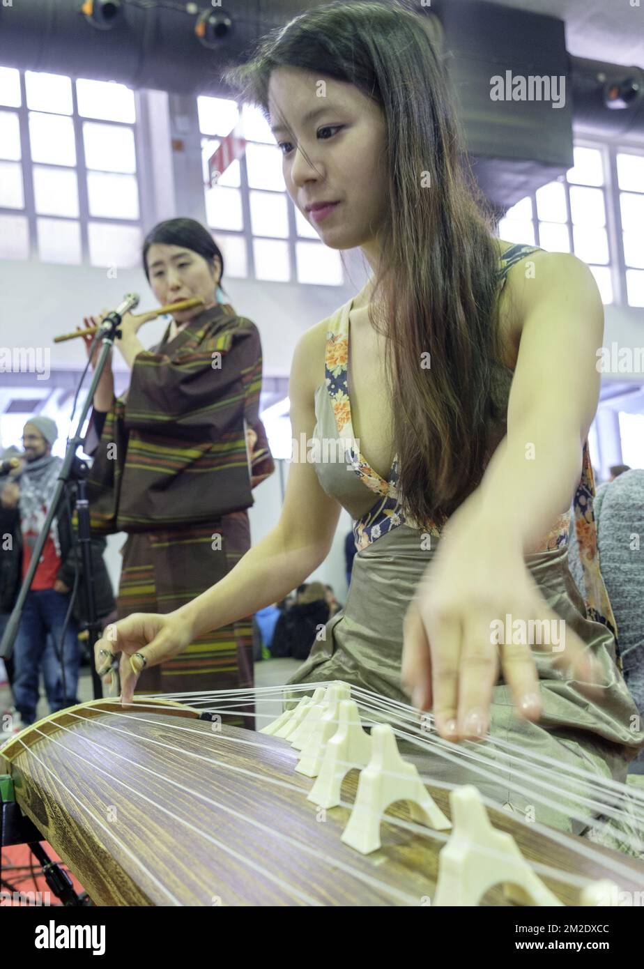 Ninth edition of Made in Asia in Brussels - Japanese music | Neuvieme edition du salon Made in Asia - Musique japonaise 17/03/2018 Stock Photo