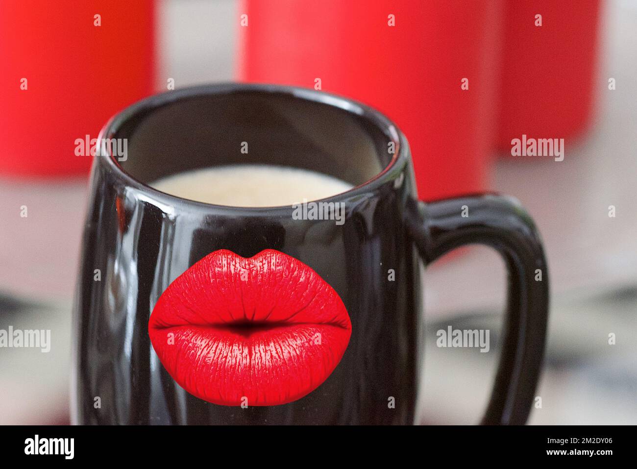 Coffee Kiss | Baisé café 21/03/2018 Stock Photo