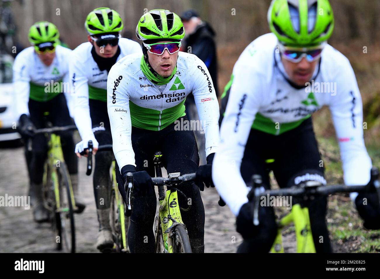Belgian Julien Vermote of Team Dimension Data pictured in action during