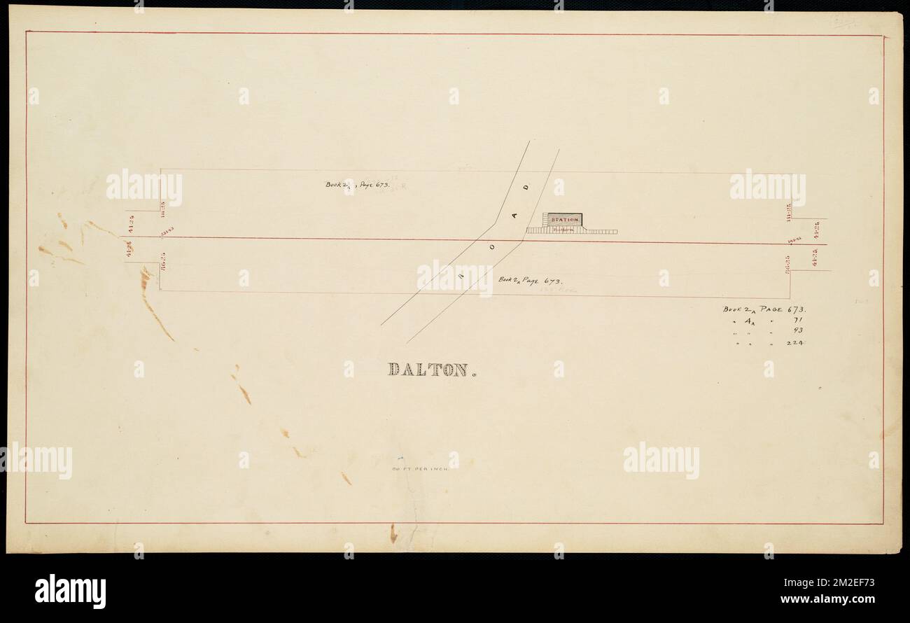 Dalton , Dalton Mass., Maps, Railroads, Massachusetts, Dalton, Maps 