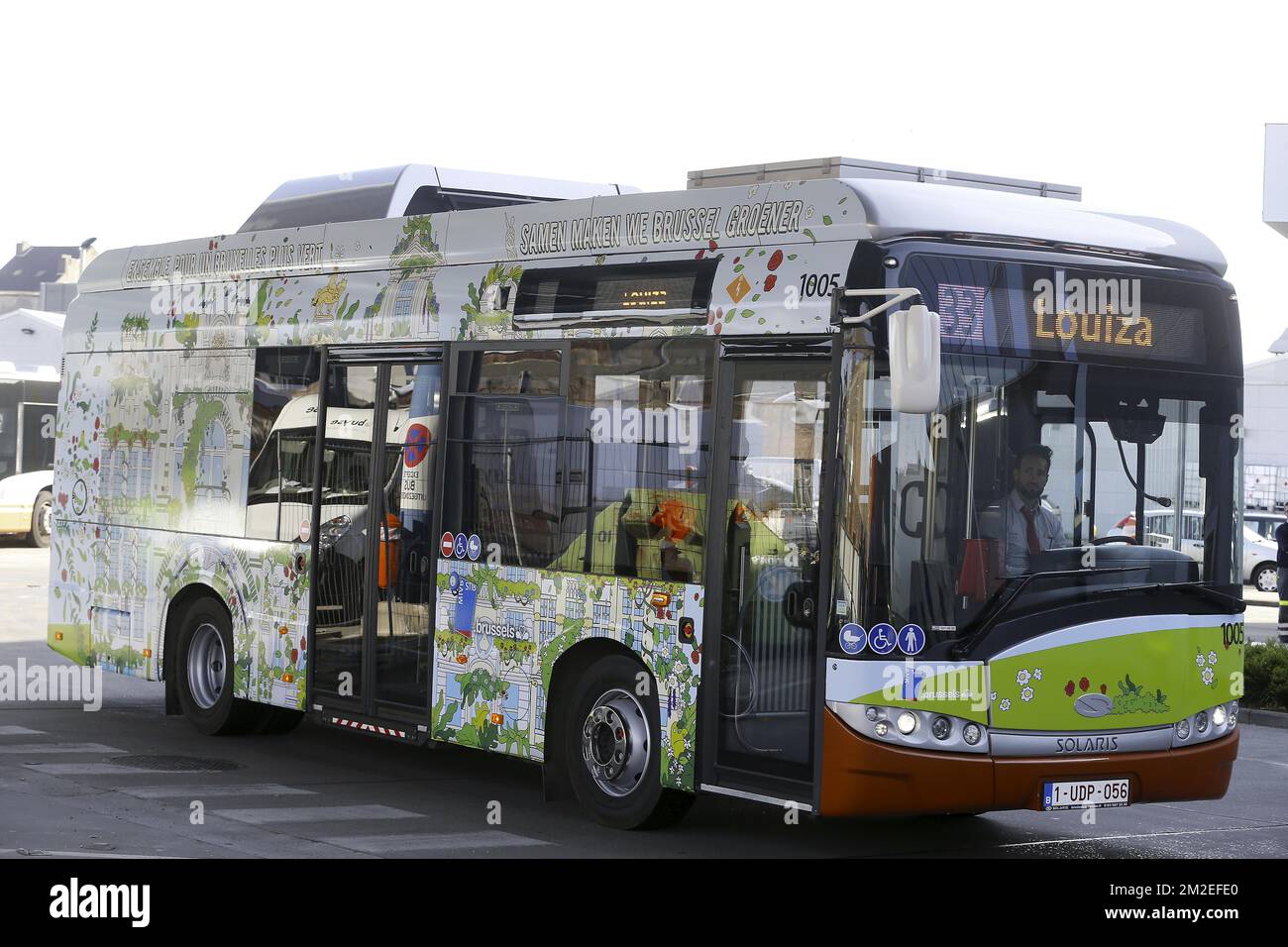 Illustration Picture Shows The Presentation Of The First Electric Buses ...