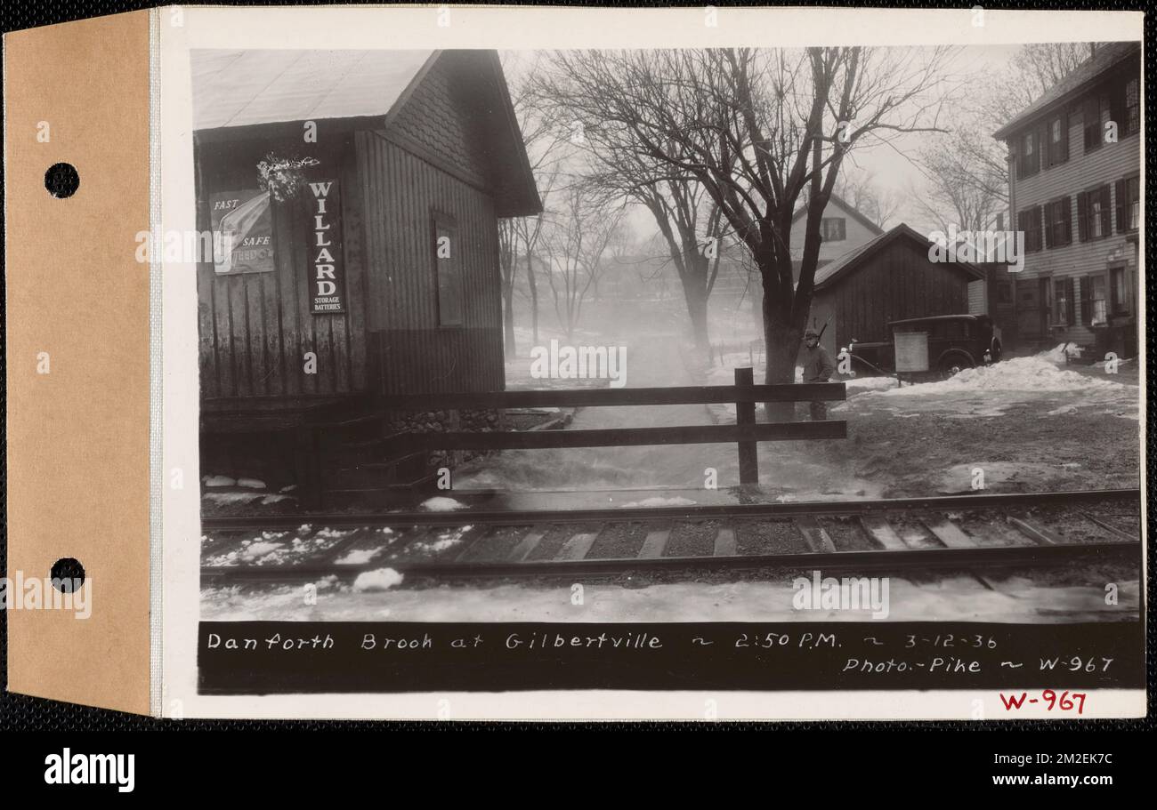 Danforth Brook, Gilbertville, Hardwick, Mass., 250 PM, Mar. 12, 1936