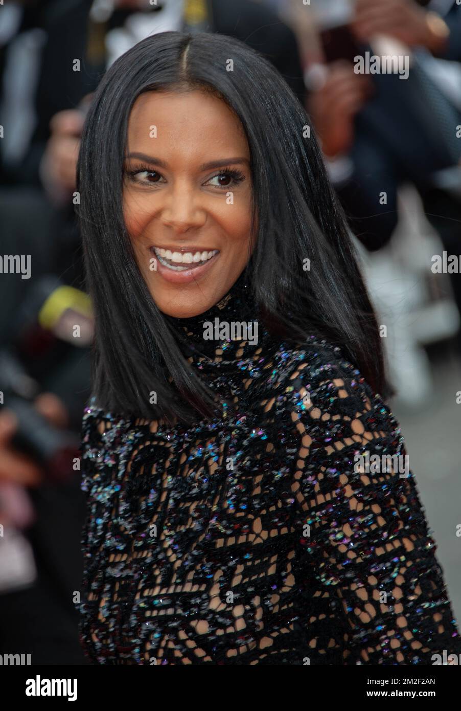 Opening evening and red carpet of the Cannes Film Festival . Shy'm | Soirée d'ouverture et montée des marches du Festival de Cannes . Shy'm 08/05/2018 Stock Photo