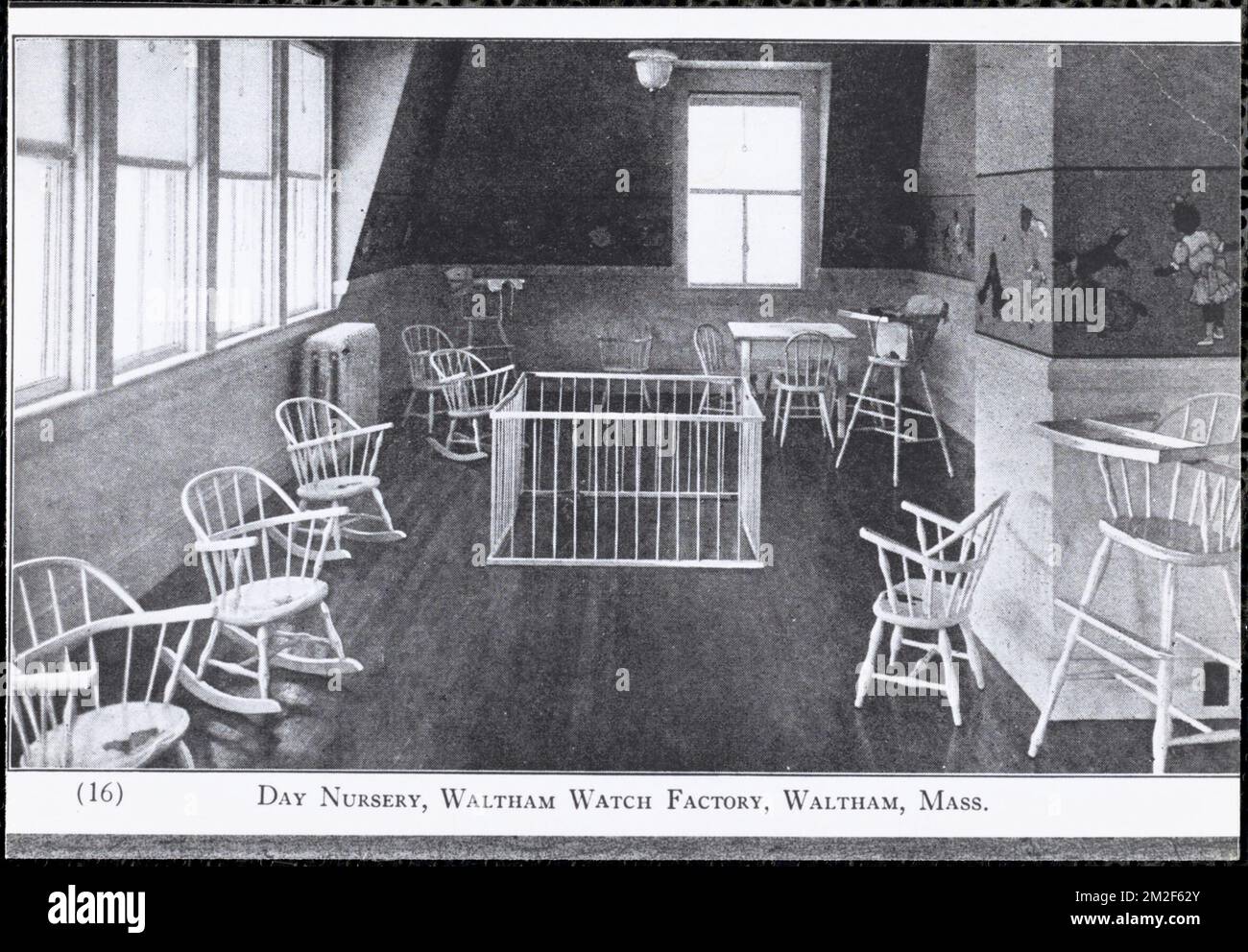 Day Nursery, Waltham Watch Factory, Waltham, Mass , Nurseries Rooms