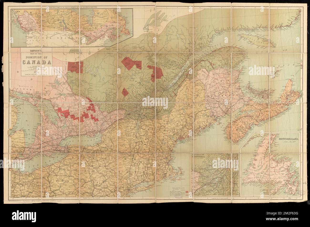 Dawson's map of the Dominion of Canada , Canada, Maps Norman B. Leventhal Map Center Collection