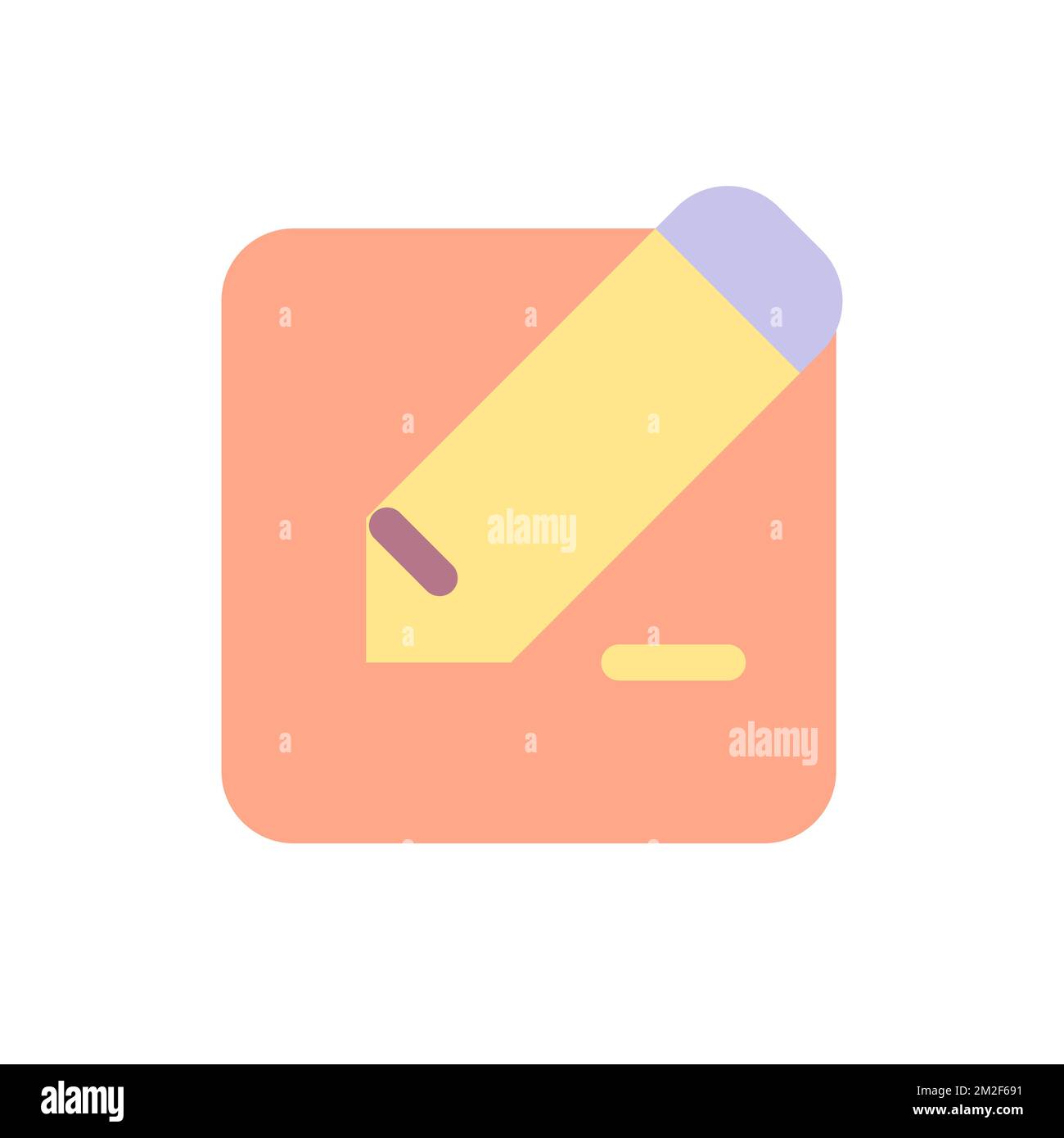 Edit text flat color Cut Out Stock Images & Pictures - Alamy