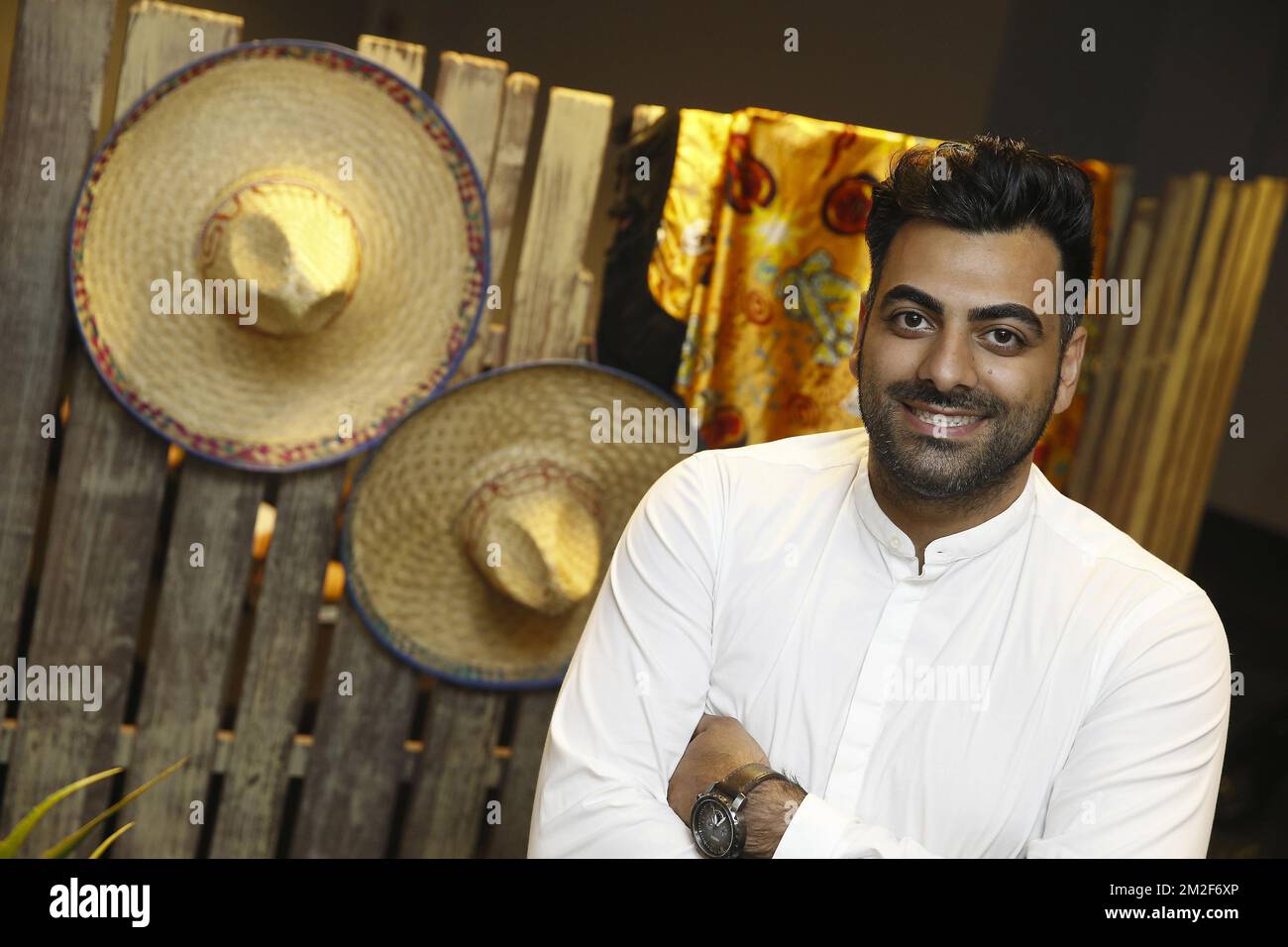 Bahador pictured during the final of the 2018 season of the 'De Mol' TV-show of commercial broadcaster Vier in Antwerp Kinepolis, Sunday 13 May 2018. BELGA PHOTO NICOLAS MAETERLINCK Stock Photo