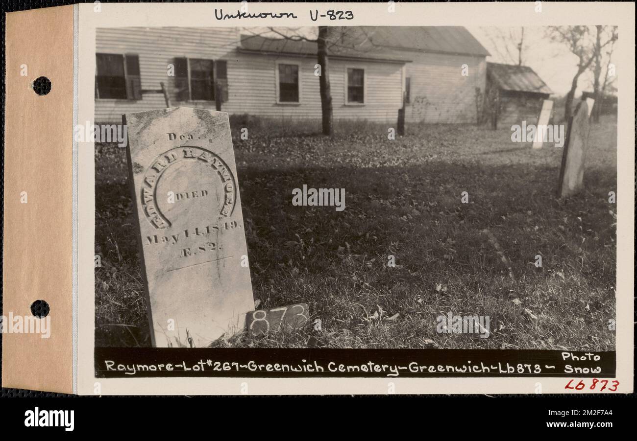 Deacon Edward Raymore, Greenwich Cemetery, Old section, lot 267