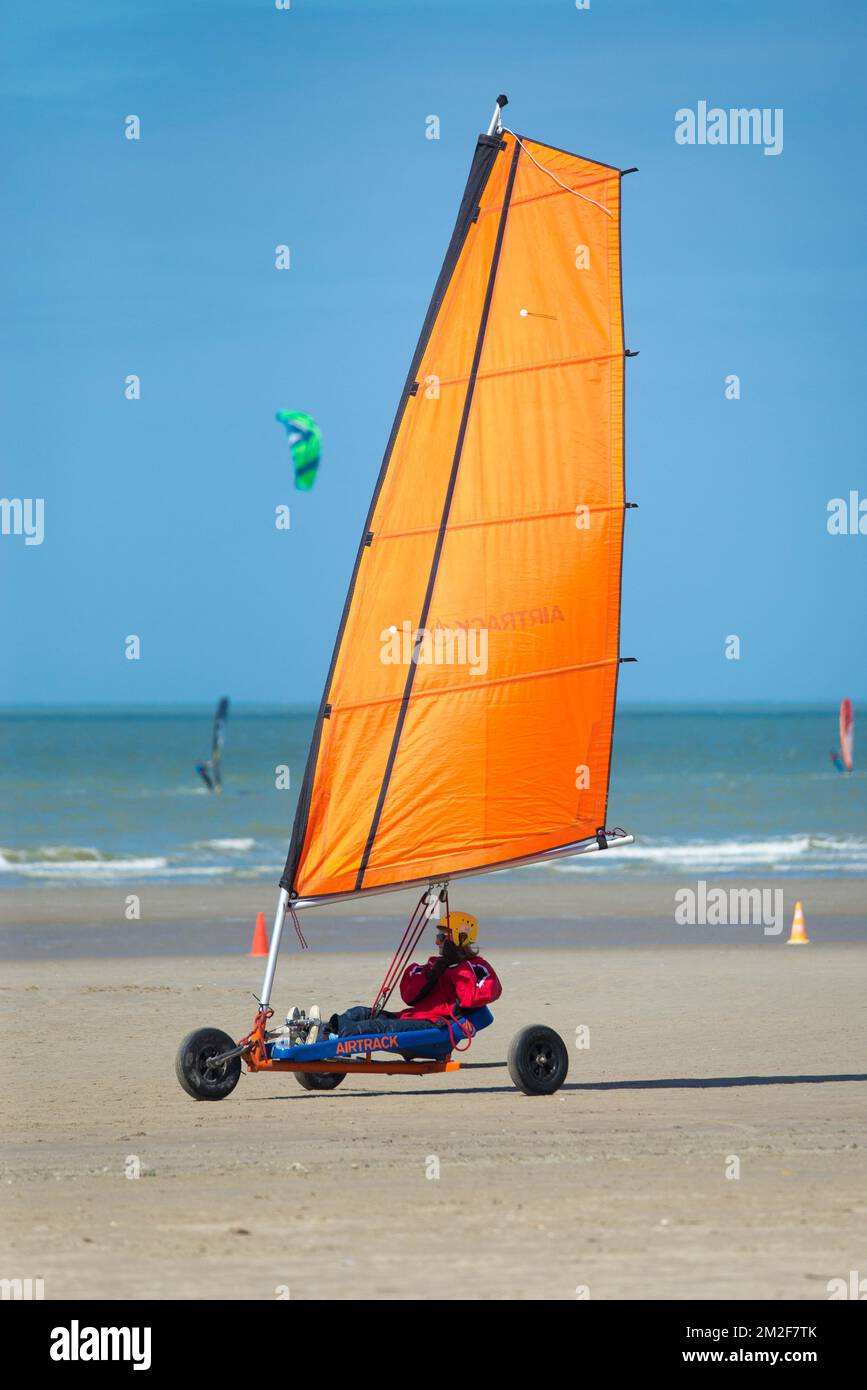 Land Yacht. Char à voile. 10/05/2018 Stock Photo Alamy