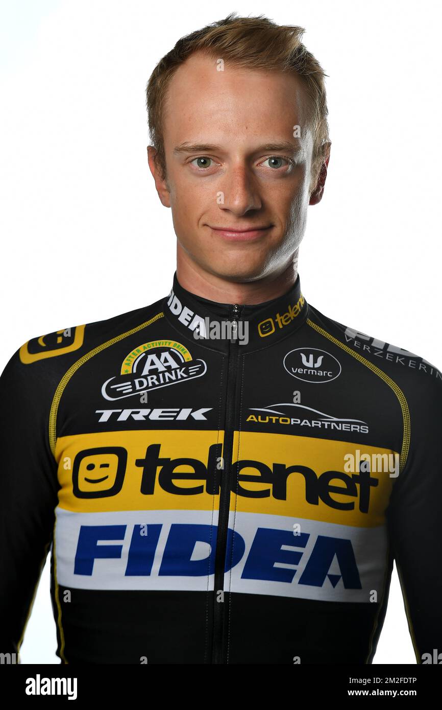 Belgian Quinten Hermans poses for the photographer during a portrait
