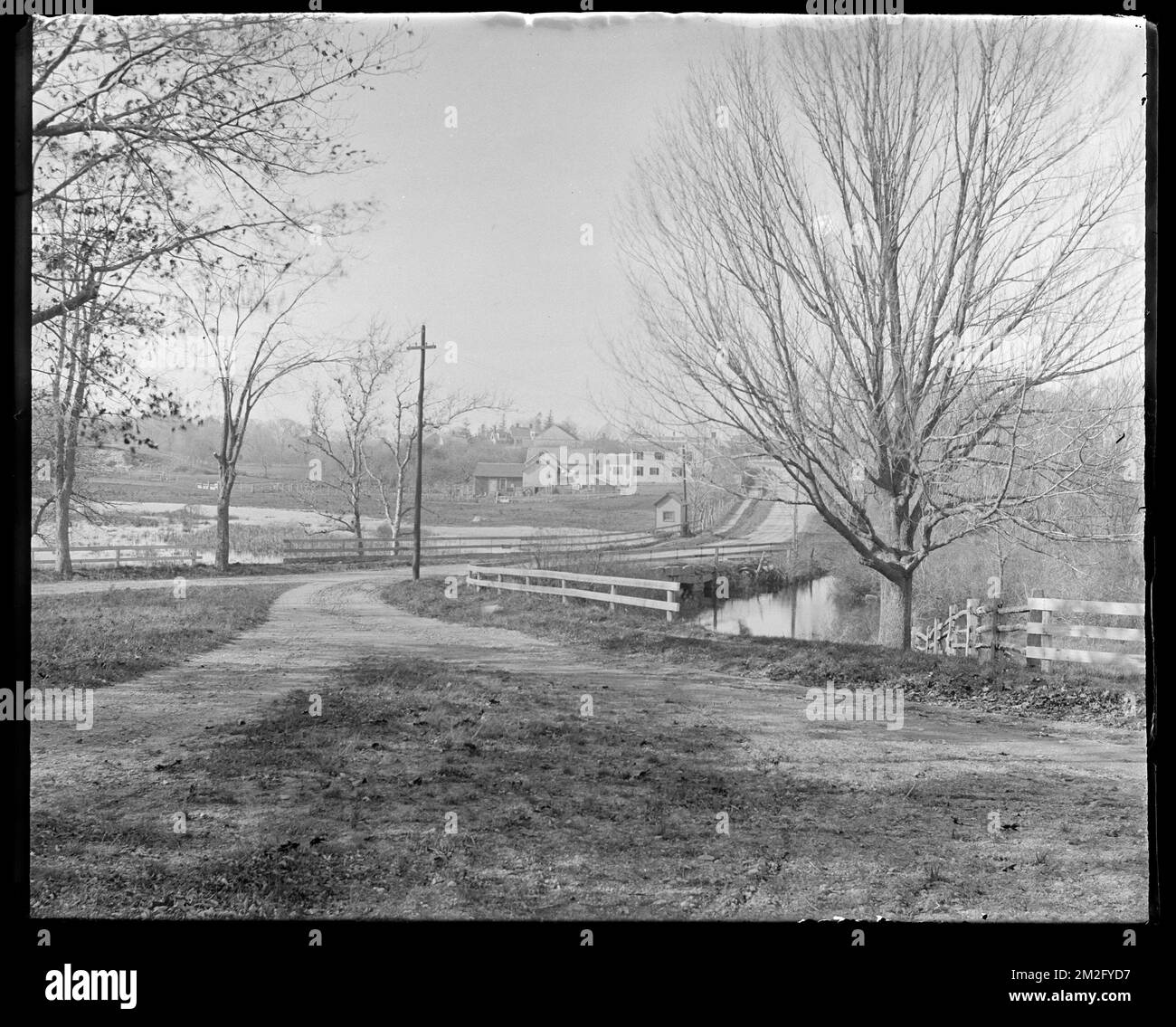 Deleware Bridge , Dirt roads, Bridges. Hingham Public Library Glass ...