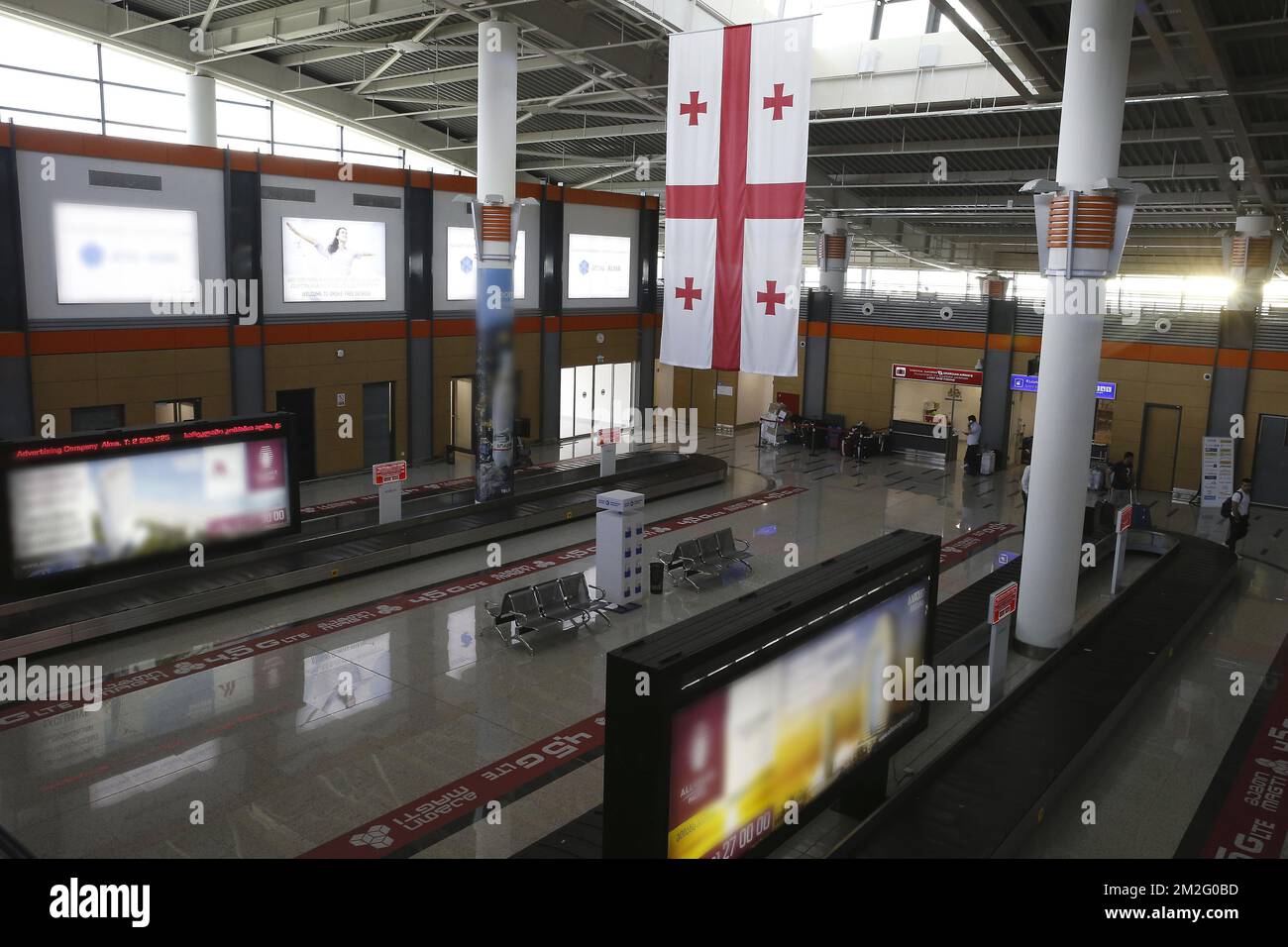 Illustration picture shows a visit to Tbilisi international airport