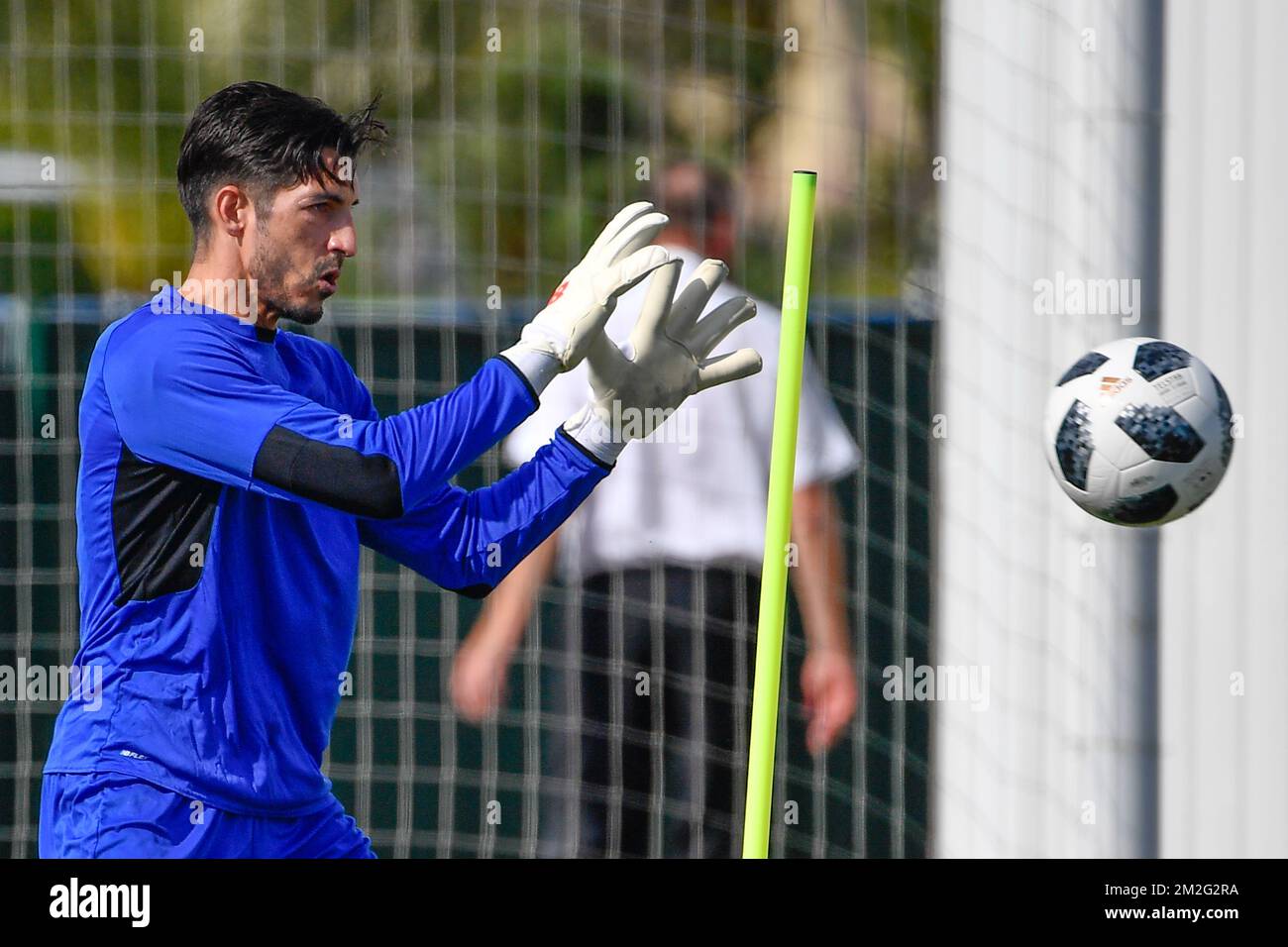 Panama's goalkeeper Jaime Penedo pictured during a training session of the Panama national soccer team in Sochi, Russia, Sunday 17 June 2018. The team is preparing for their first game at the FIFA World Cup 2018 against Belgian national soccer team the Red Devils tomorrow. BELGA PHOTO DIRK WAEM Stock Photo