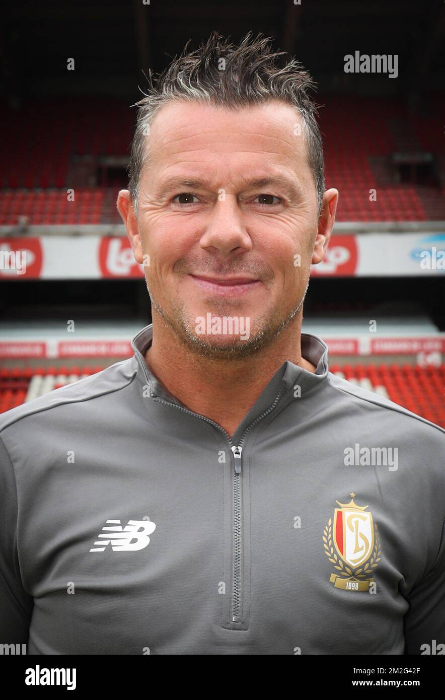 Standard's assistant coach Eric Deflandre poses for the photographer