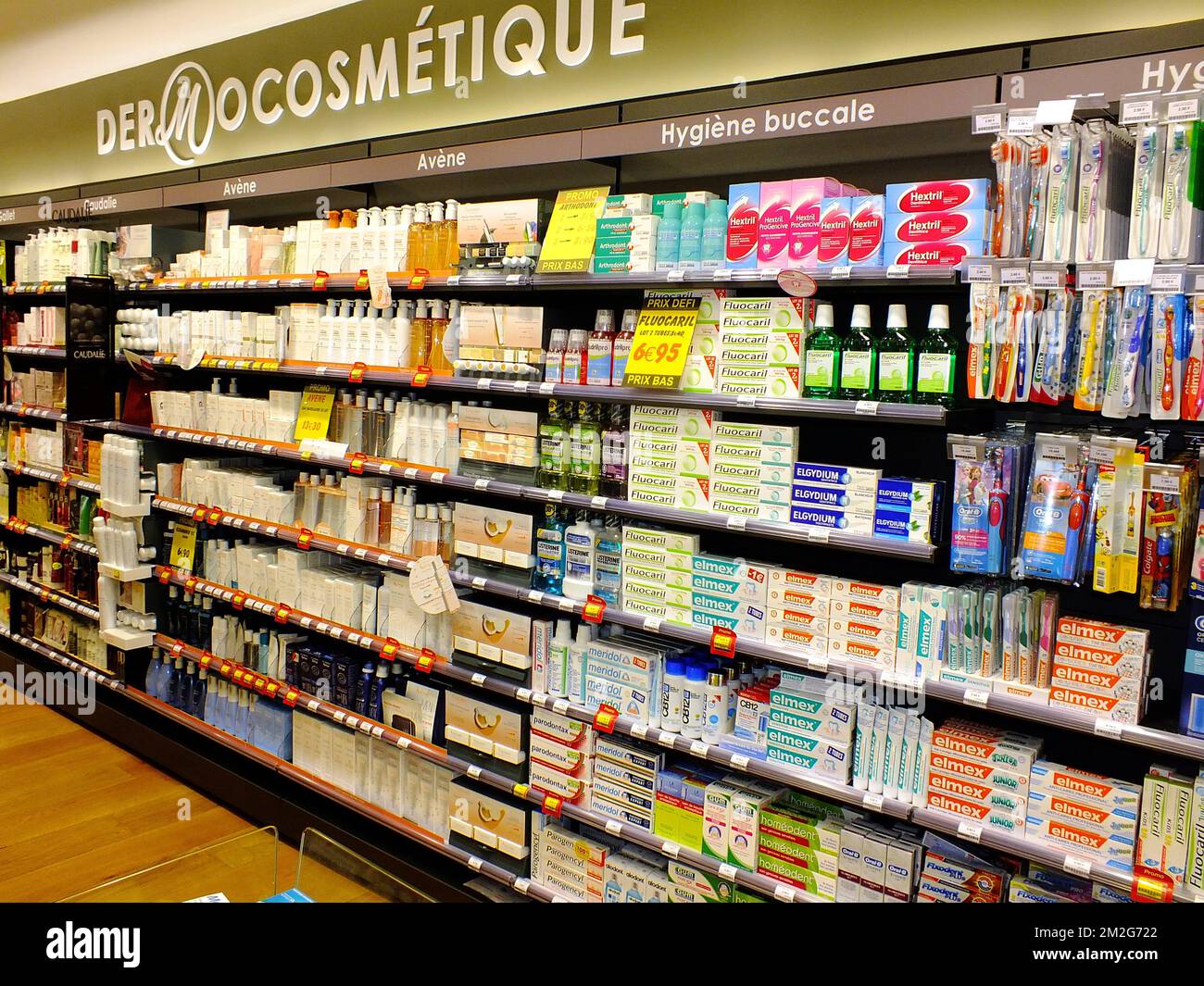 Pharmacy | Pharmacie rayon dermocosmétique 23/06/2018 Stock Photo