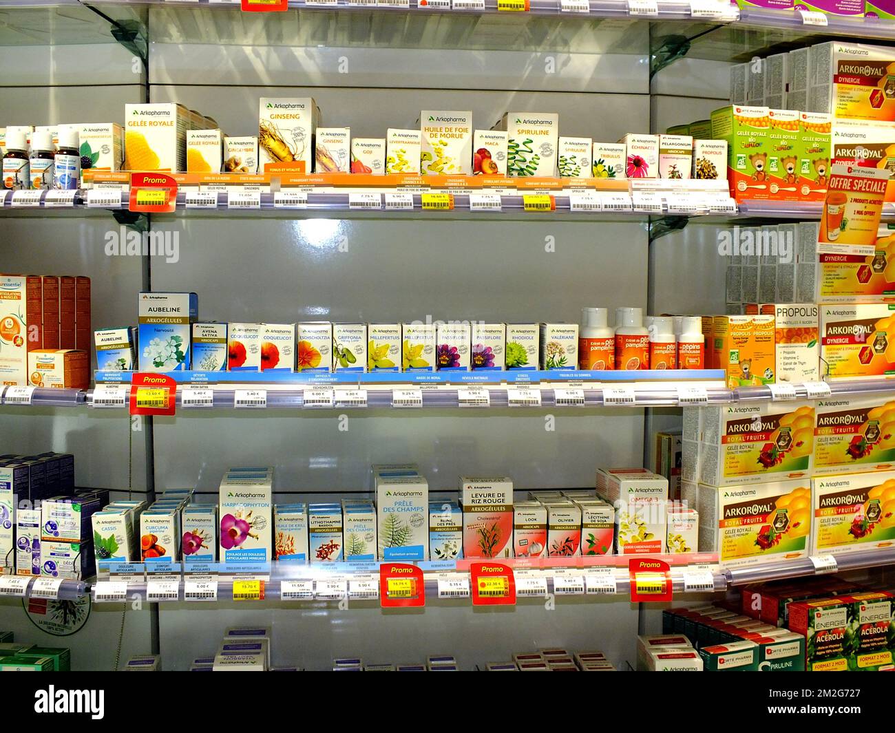 Pharmacy | Pharmacie rayon pharmacie verte 23/06/2018 Stock Photo