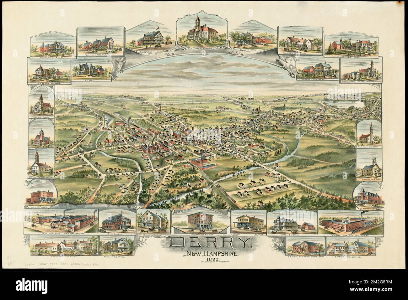 Derry New Hampshire Derry N H - Derry New Hampshire Derry Nh Maps Derry Nh Aerial Views Norman B Leventhal Map Center Collection 2M2G8RM 