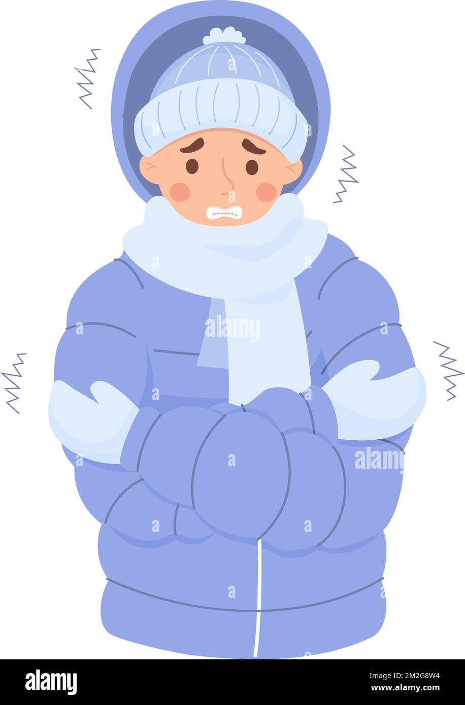 Clipart Of Person Shivering