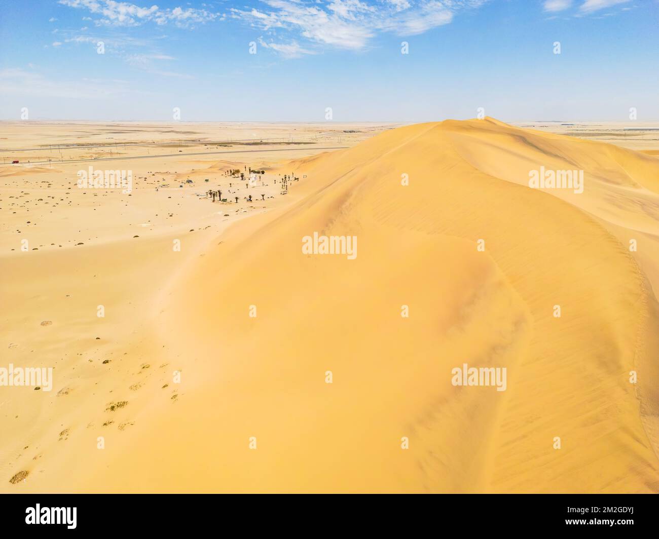 Namibia Desert. Aerial View Sand Dunes near Walvis Bay and Swakopmund ...