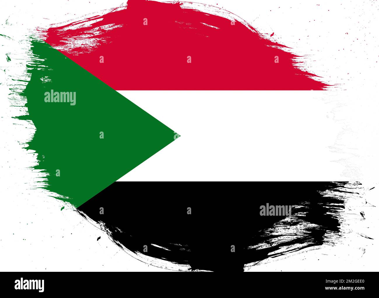 Sudan grunge flag hi-res stock photography and images - Alamy