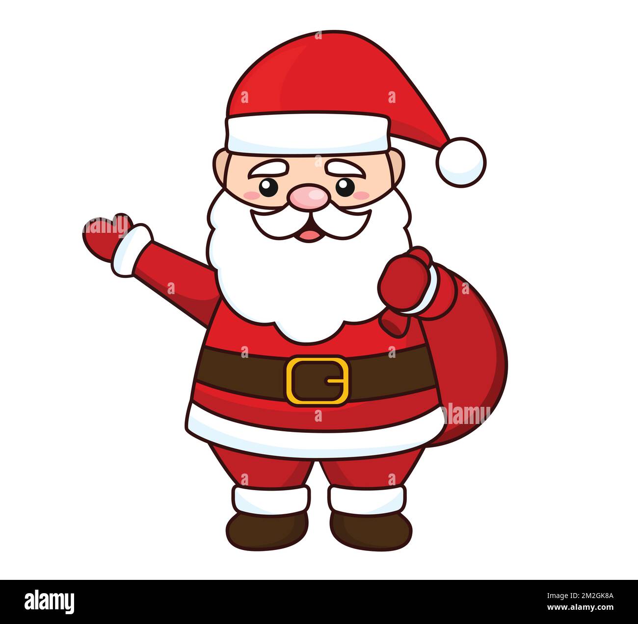 Santa Claus cartoon illustration isolated on white background. Santa Claus  character vector Stock Vector Image & Art - Alamy