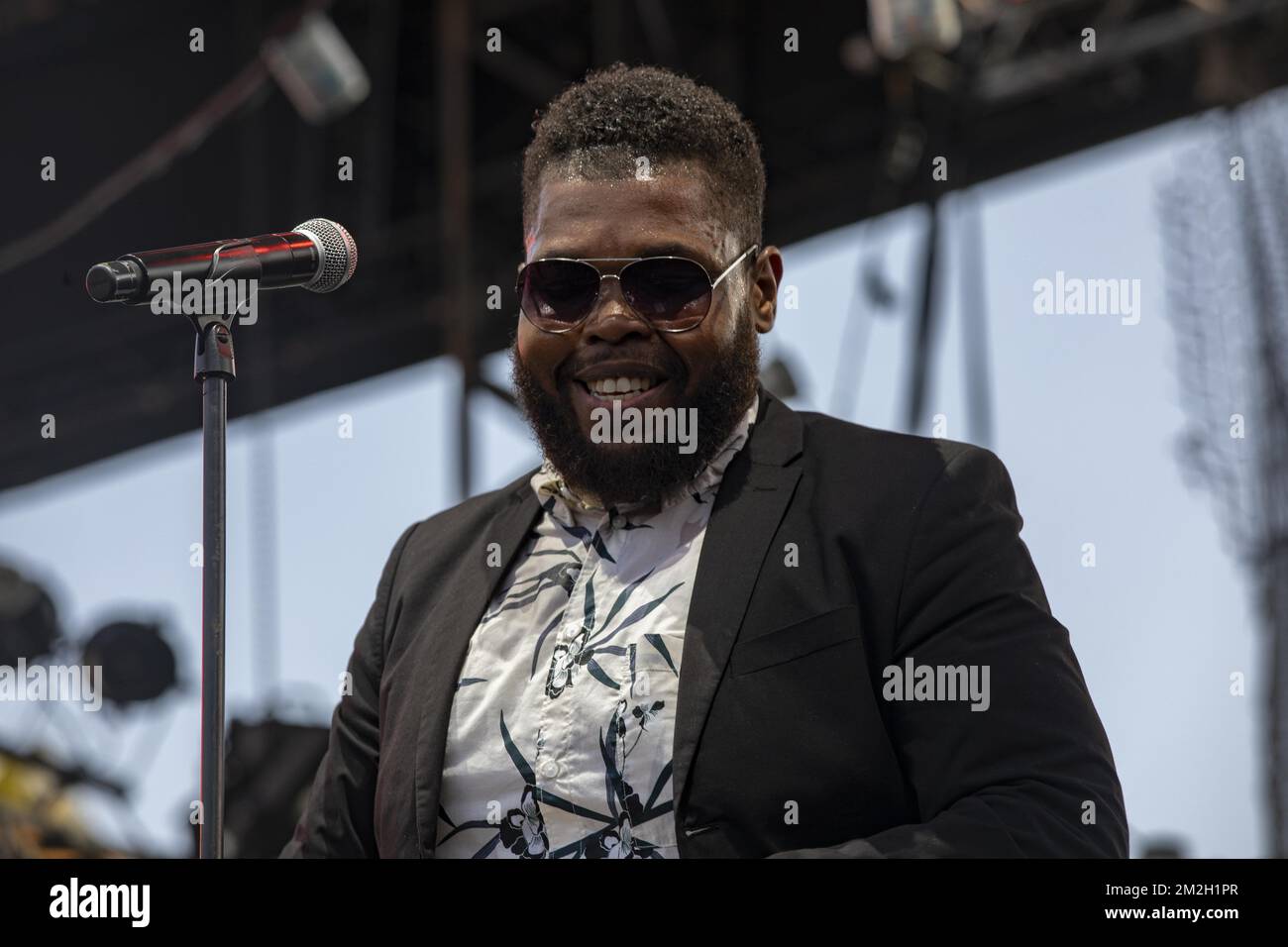 DeRobert Adams in concert at the Nice Jazz Festival in Nice France ...