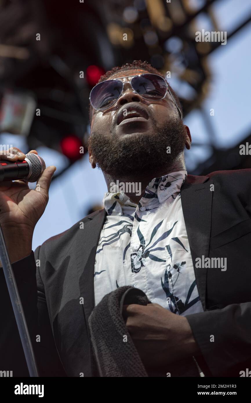 DeRobert Adams in concert at the Nice Jazz Festival in Nice France ...