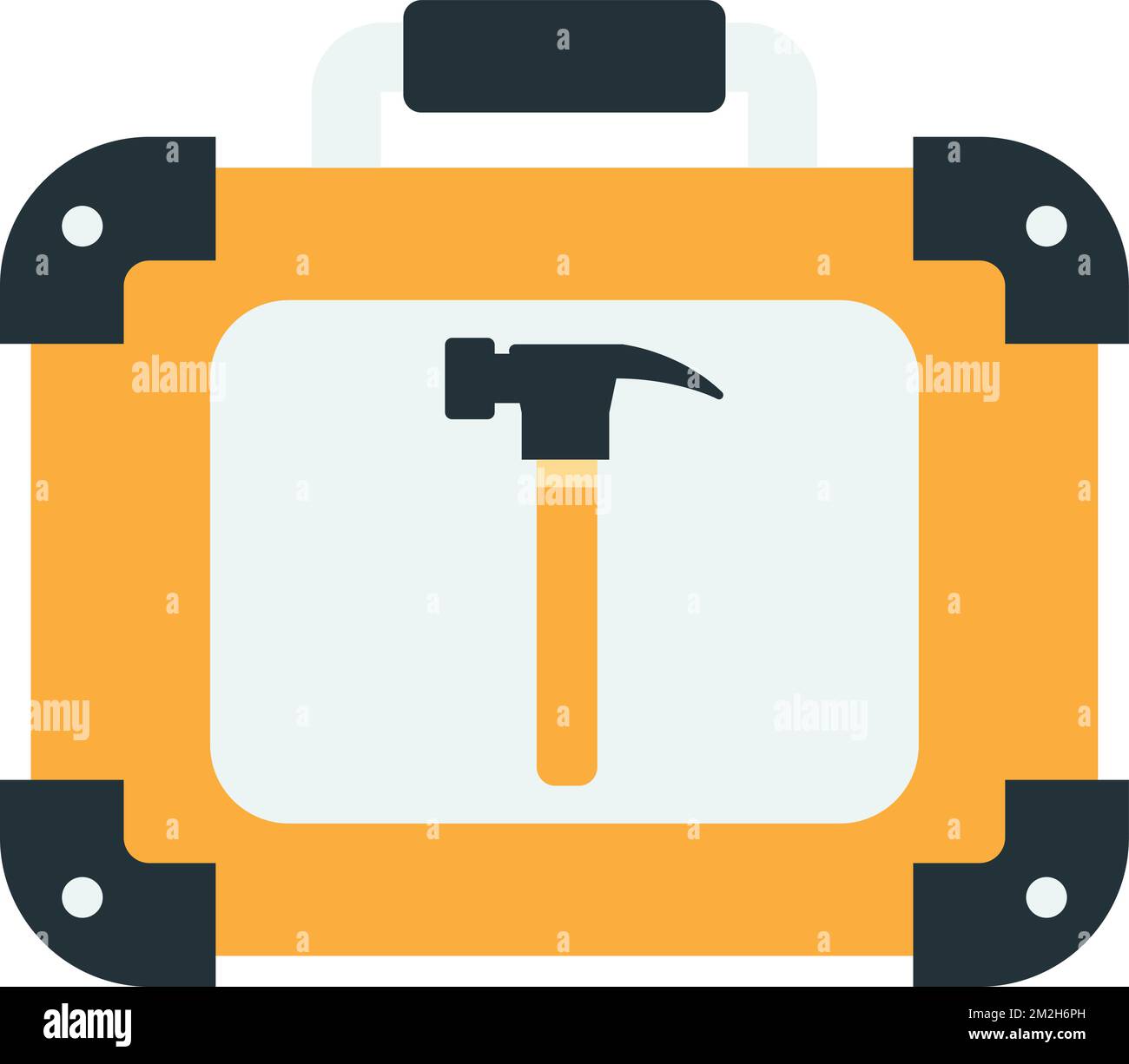 tool bag for mechanic illustration in minimal style isolated on background Stock Vector Image