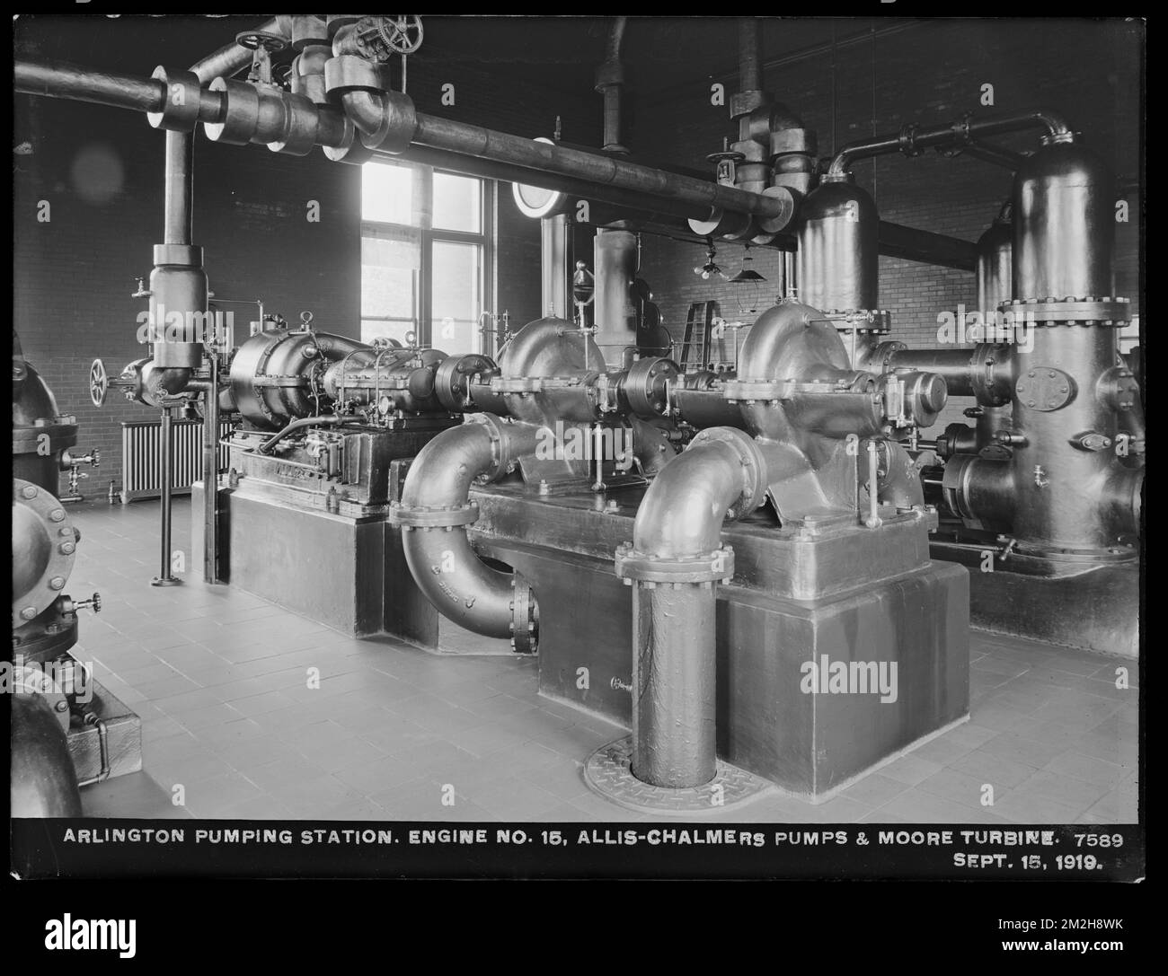 Distribution Department, Arlington Pumping Station, Engine No. 15