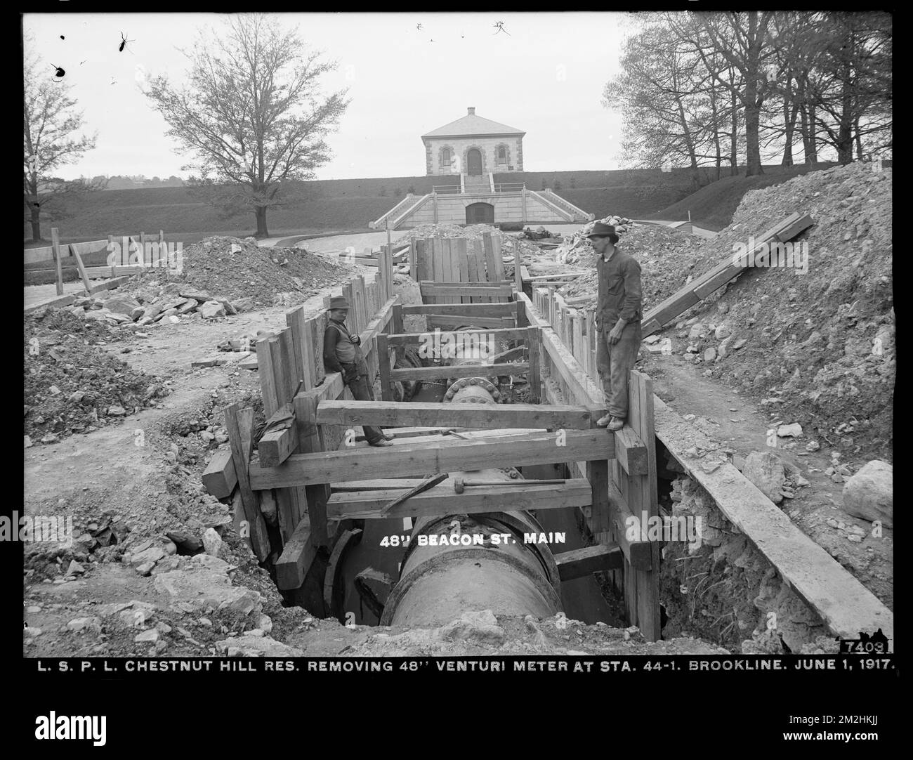Distribution Department, Low Service Pipe Lines, Chestnut Hill