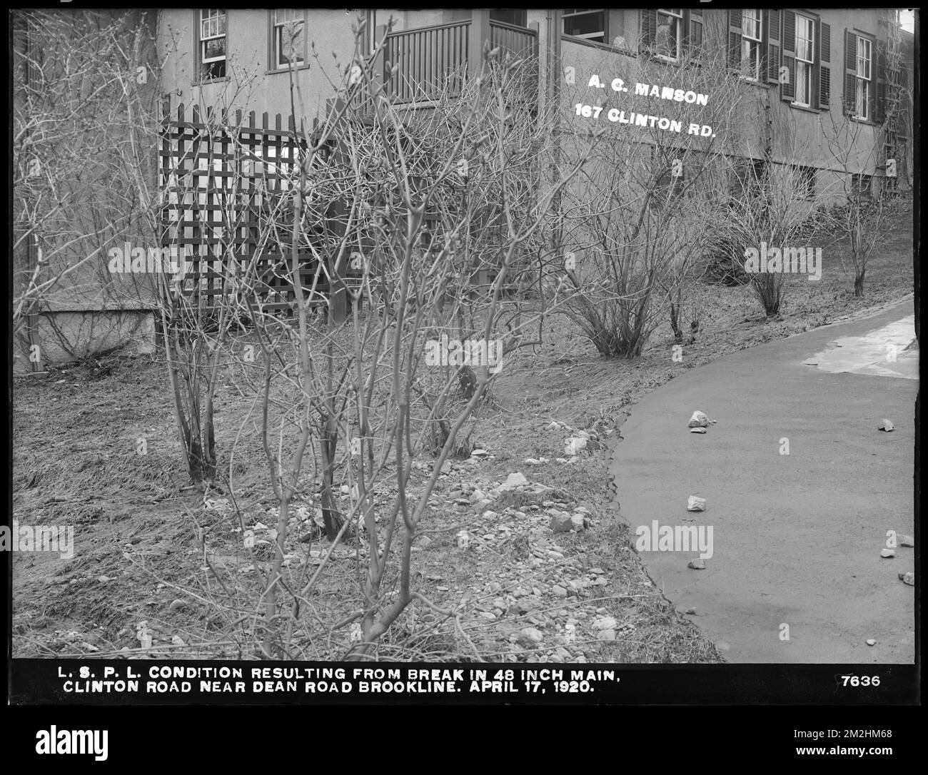 Distribution Department, Low Service Pipe Lines, condition resulting