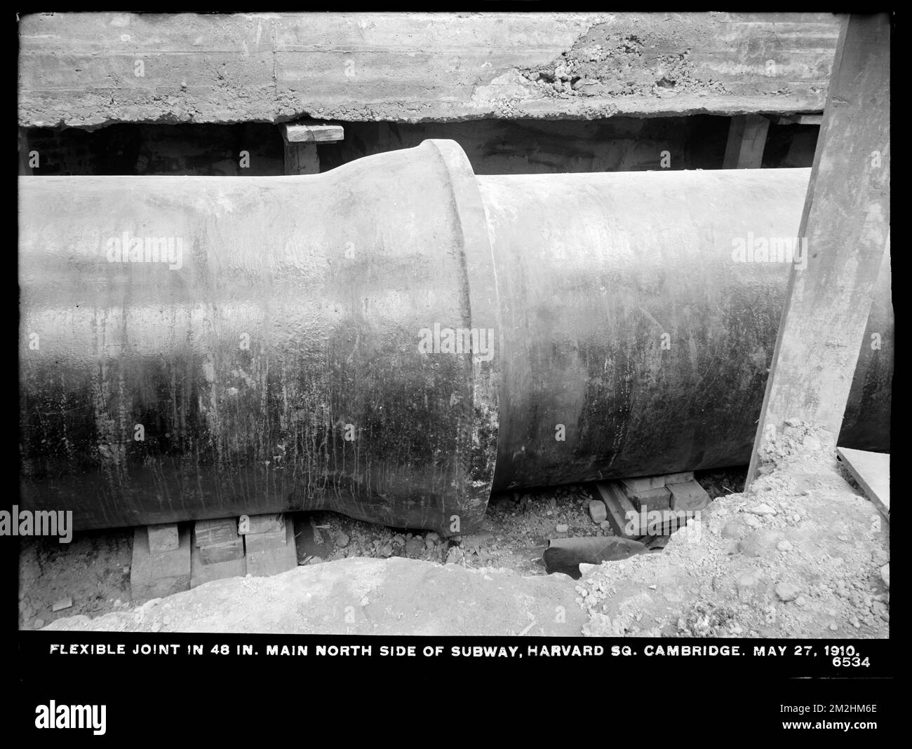 Distribution Department, Low Service Pipe Lines, flexible joint in 48