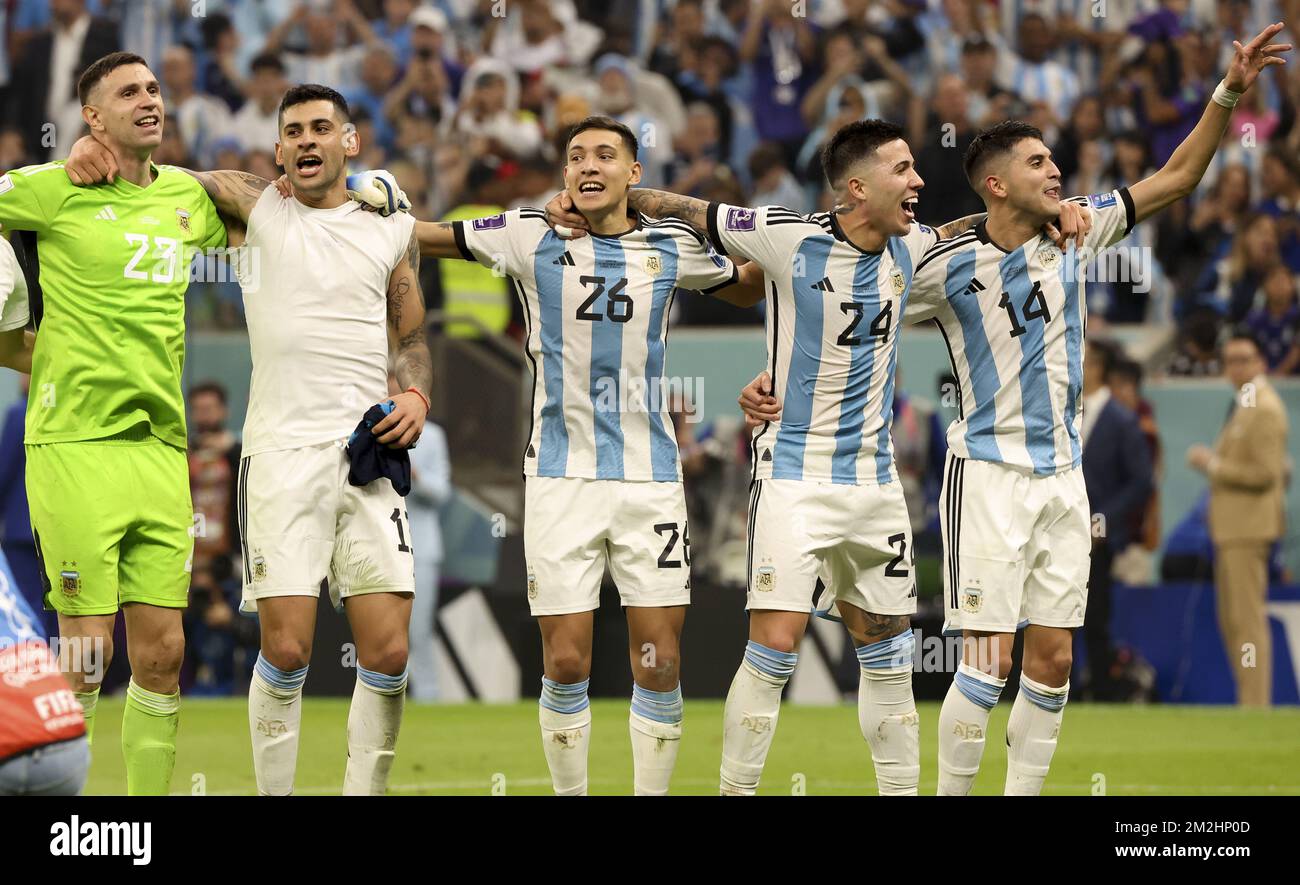 Lusail, Qatar. Dec 13, 2022, Emiliano Martinez of Argentina during the FIFA  World Cup Qatar 2022 match, Semi-final between Argentina and Croatia played  at Lusail Stadium on Dec 13, 2022 in Lusail