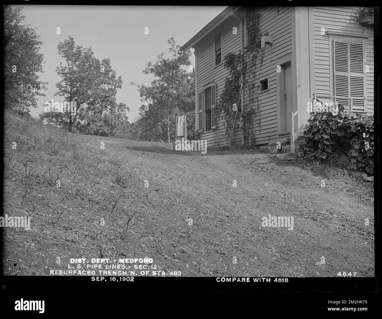 Distribution Department, Low Service Pipe Lines, Section 12, resurfaced