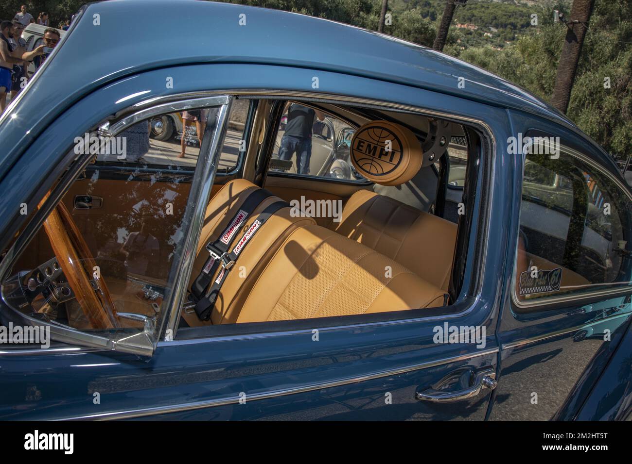 Hotte ornement sur voiture classique Photo Stock - Alamy